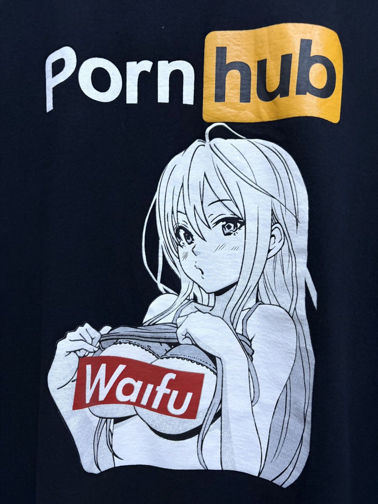 Hot Model Sex 2000's Porn Hub / Hentai - Anime XXX Big Boob Squirt T-Shirt Size US L / EU 52-54 / 3 - 4 Thumbnail