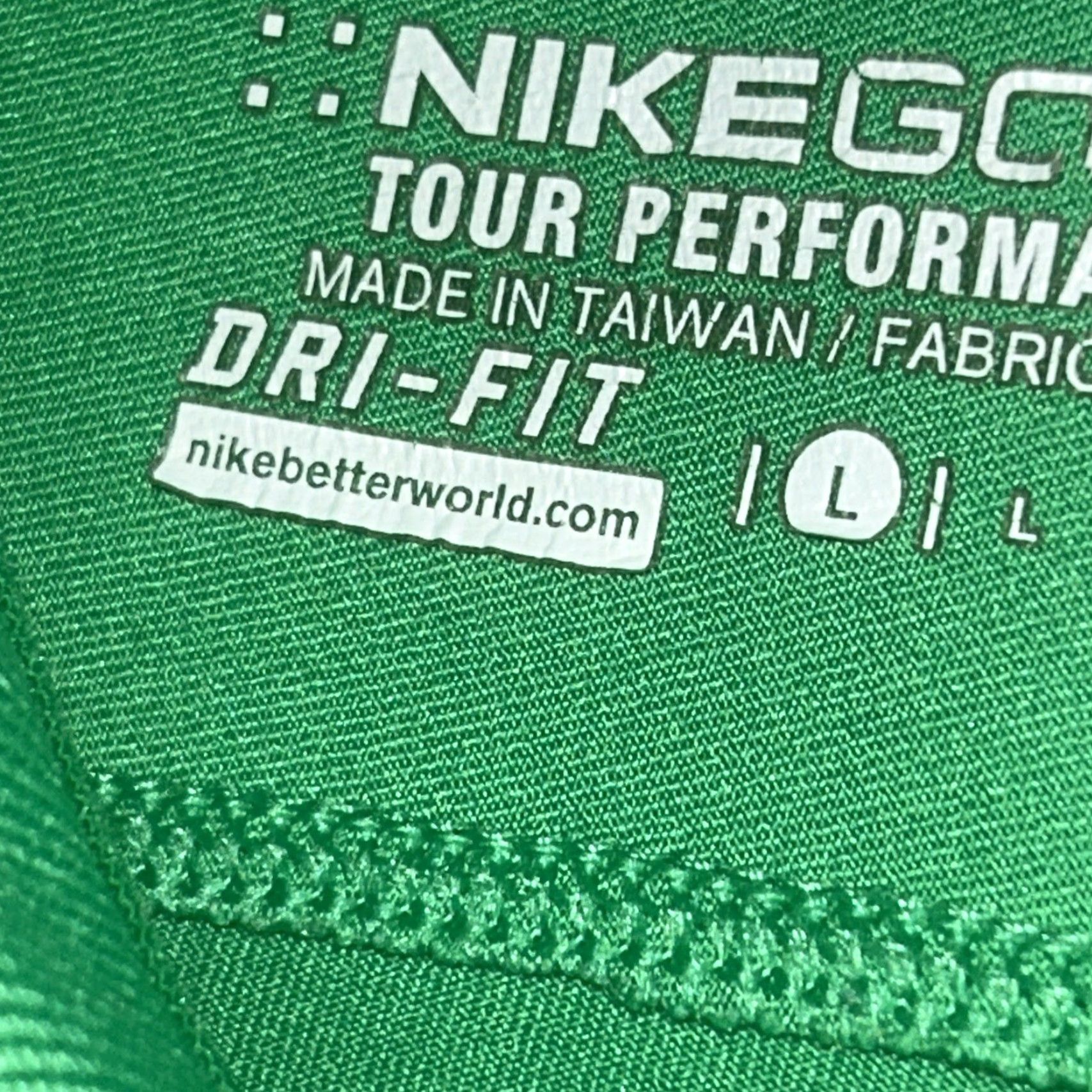Nike Nike Golf Tour Performance Polo Shirt Mens Large Green Blue Dri-Fit Stretch Short Sleeve Breathable Quick Dry Moisture Wicking Vintage: No Size US L / EU 52-54 / 3 - 4 Thumbnail
