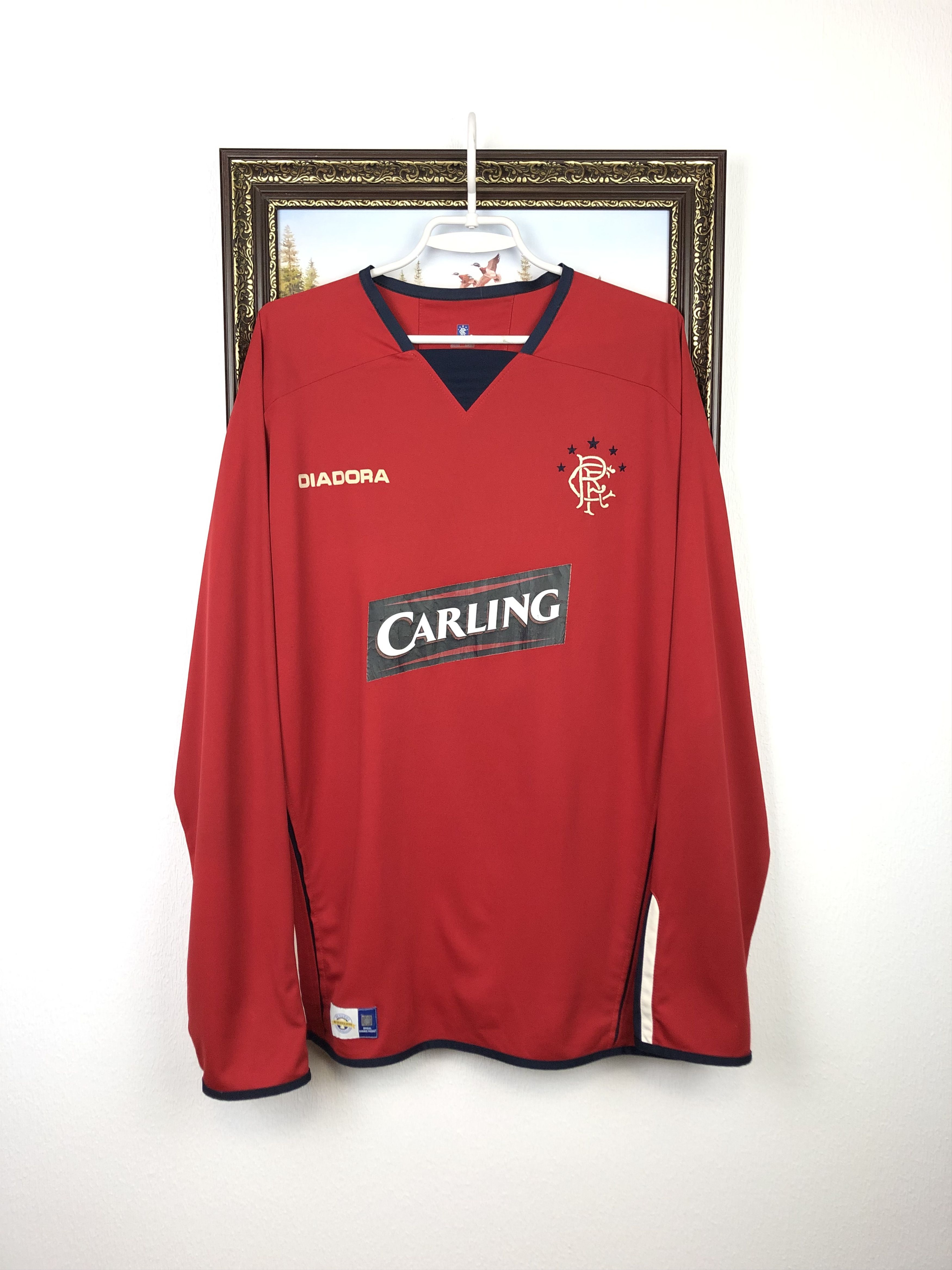 Rangers football shirt 2004 Soccer Long Sleeve Mens Jersey