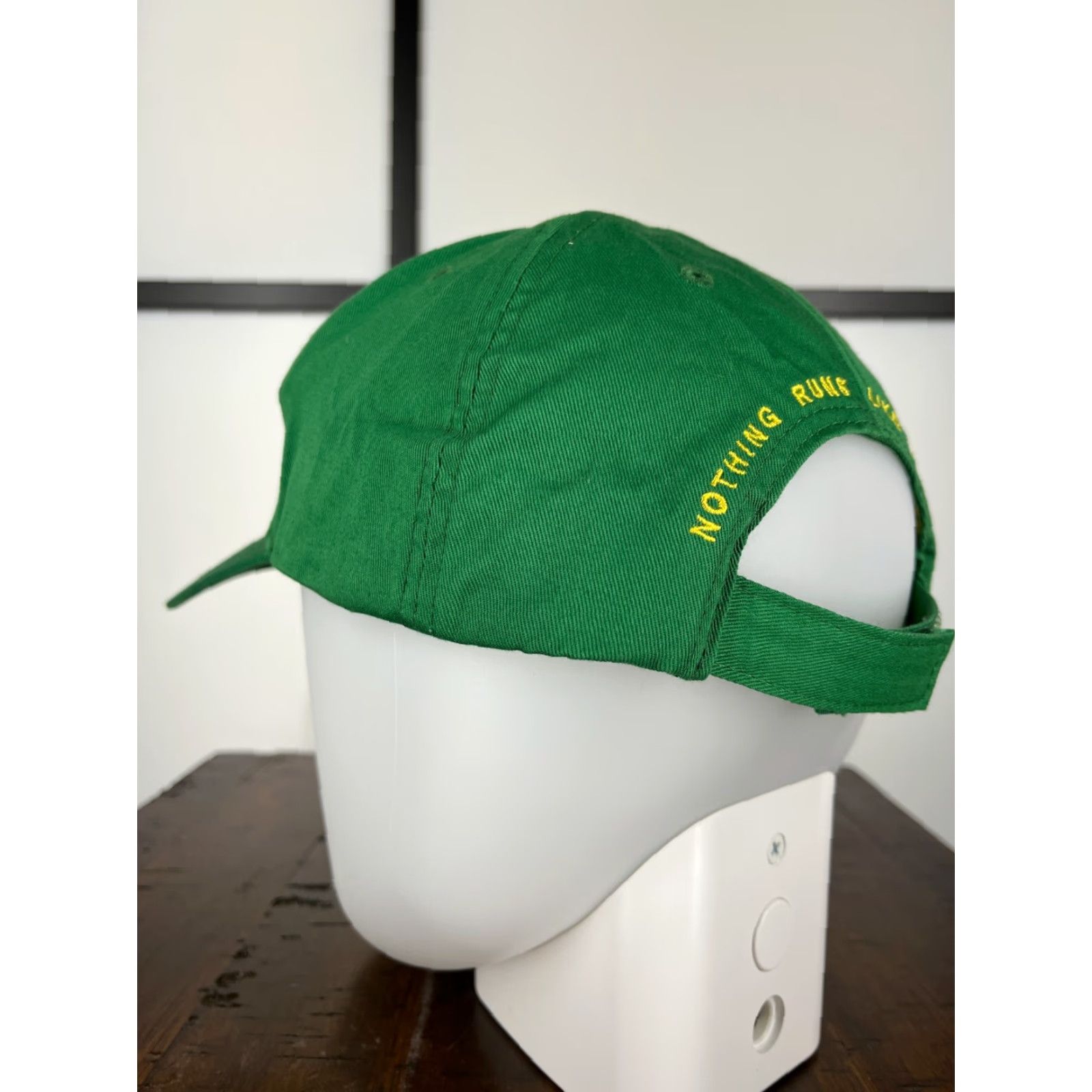 John Deere John Deere Hat Cap Strap Back Adult Green Yellow Tractors Equipment Farm F Size ONE SIZE - 5 Thumbnail