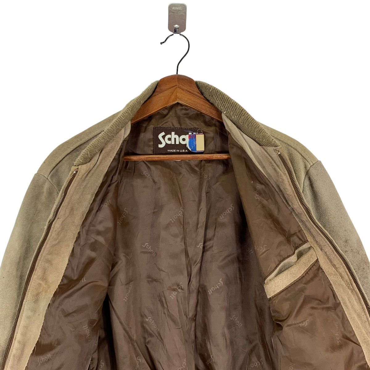 Schott 🔥🔥VINTAGE SCHOTT NYC SUEDE LEATHER BOMBER JACKET Size US M / EU 48-50 / 2 - 6 Thumbnail