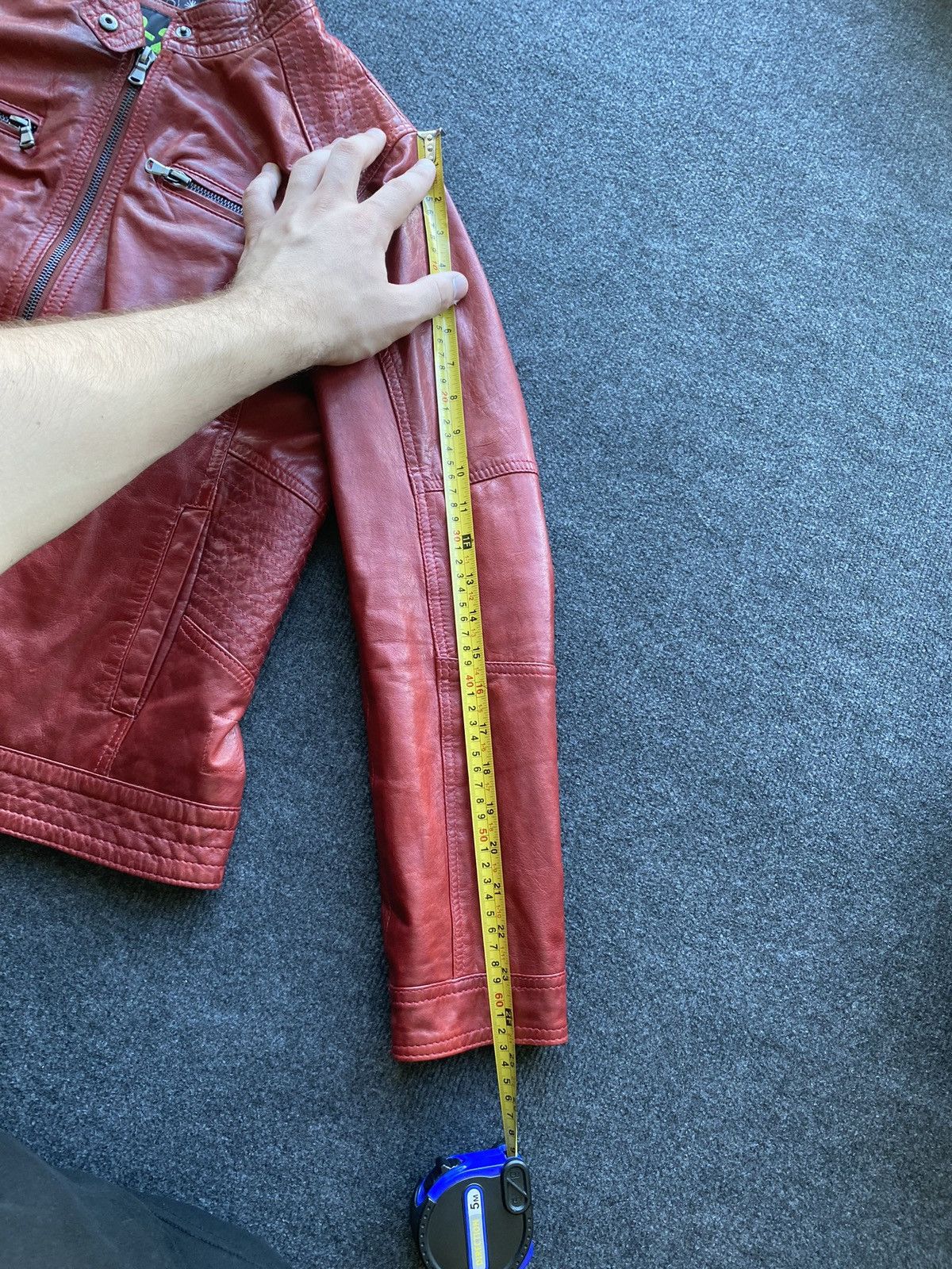 Other 🔥Opium Punk Gothic Red Leather Jacket q-21 Xl Size XL / US 12-14 / IT 48-50 - 10 Thumbnail