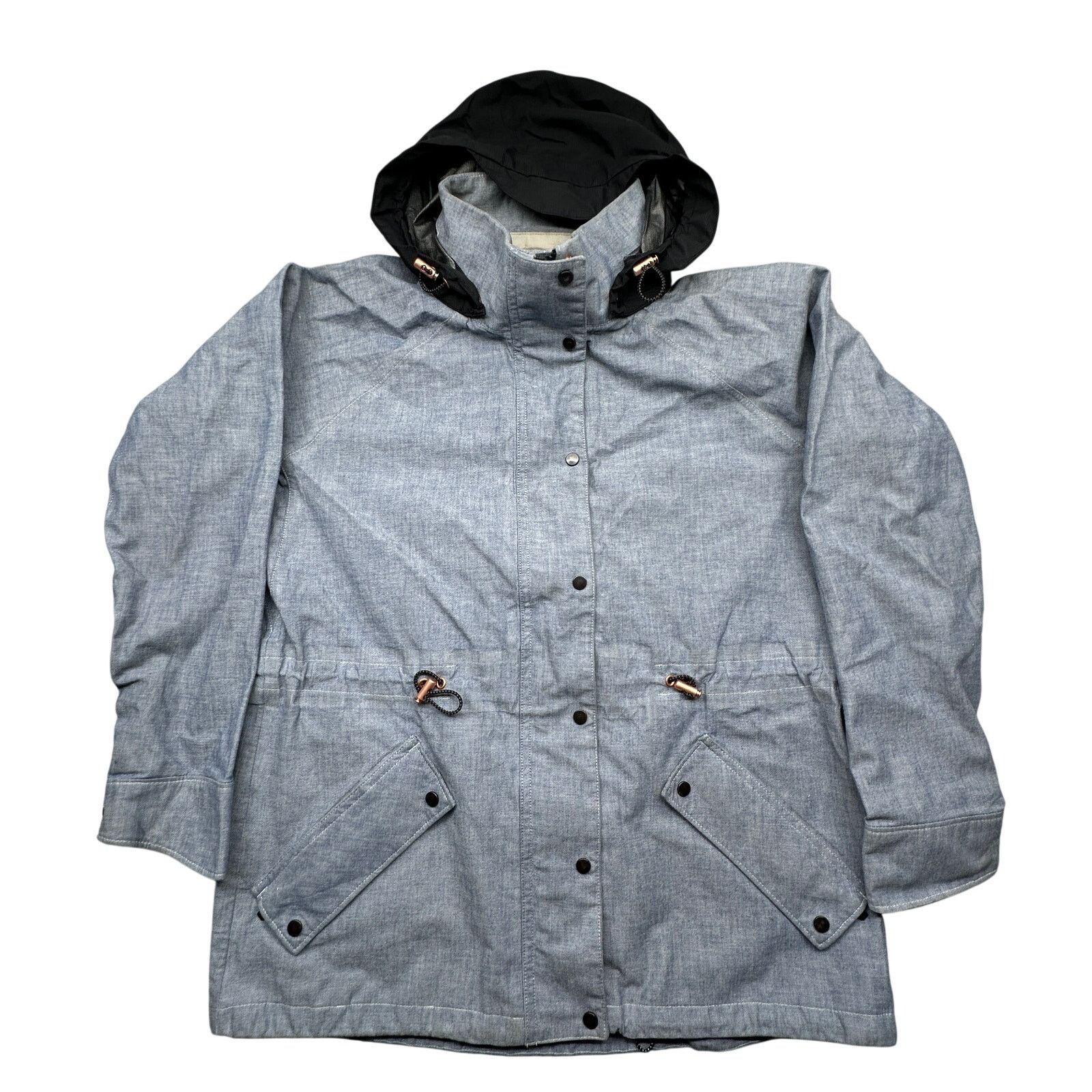 Levi's Levi’s Chambray Ski Snow Hooded Parka Jacket Women Small Size S / US 4 / IT 40 - 1 Thumbnail