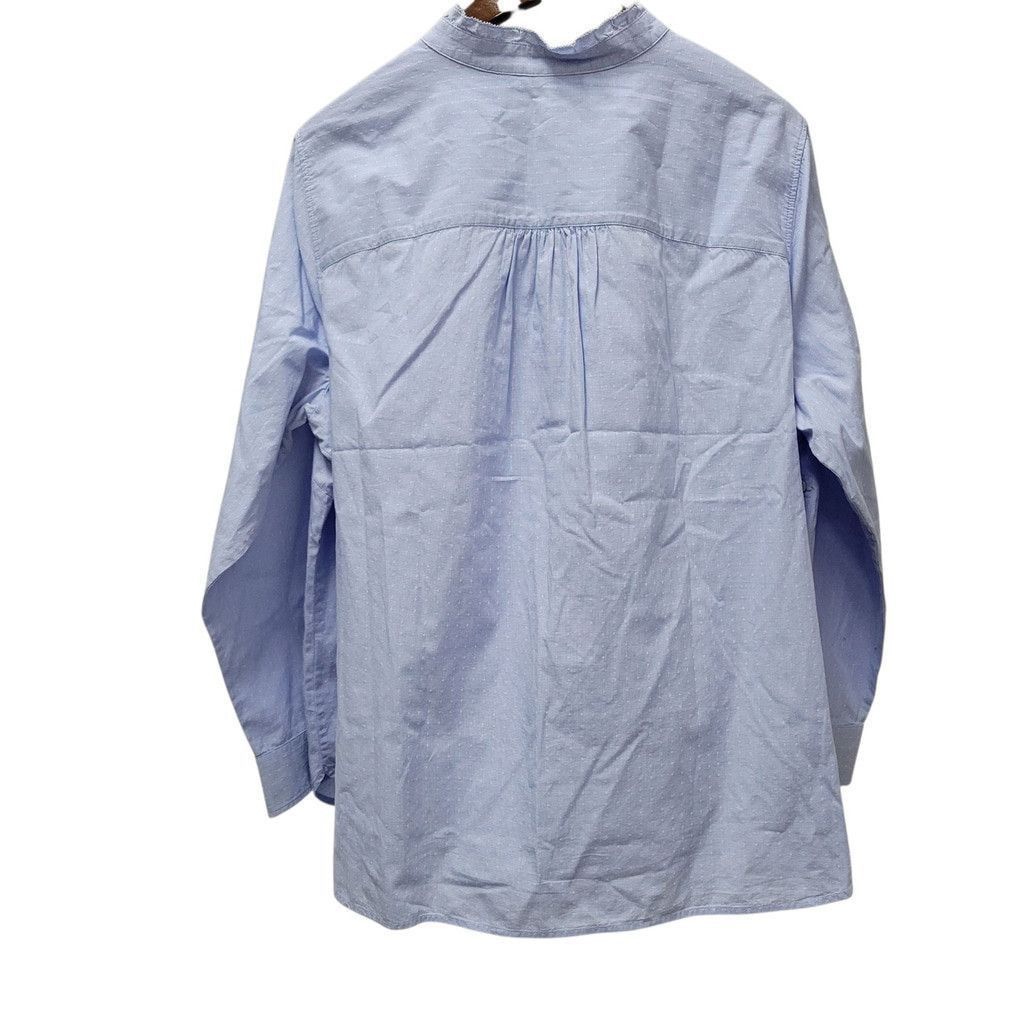 Talbots Talbots Women's Ruffled Collar Roll Tab-Sleeves Cotton Top Size XXL / US 16-18 / IT 52-54 - 4 Thumbnail