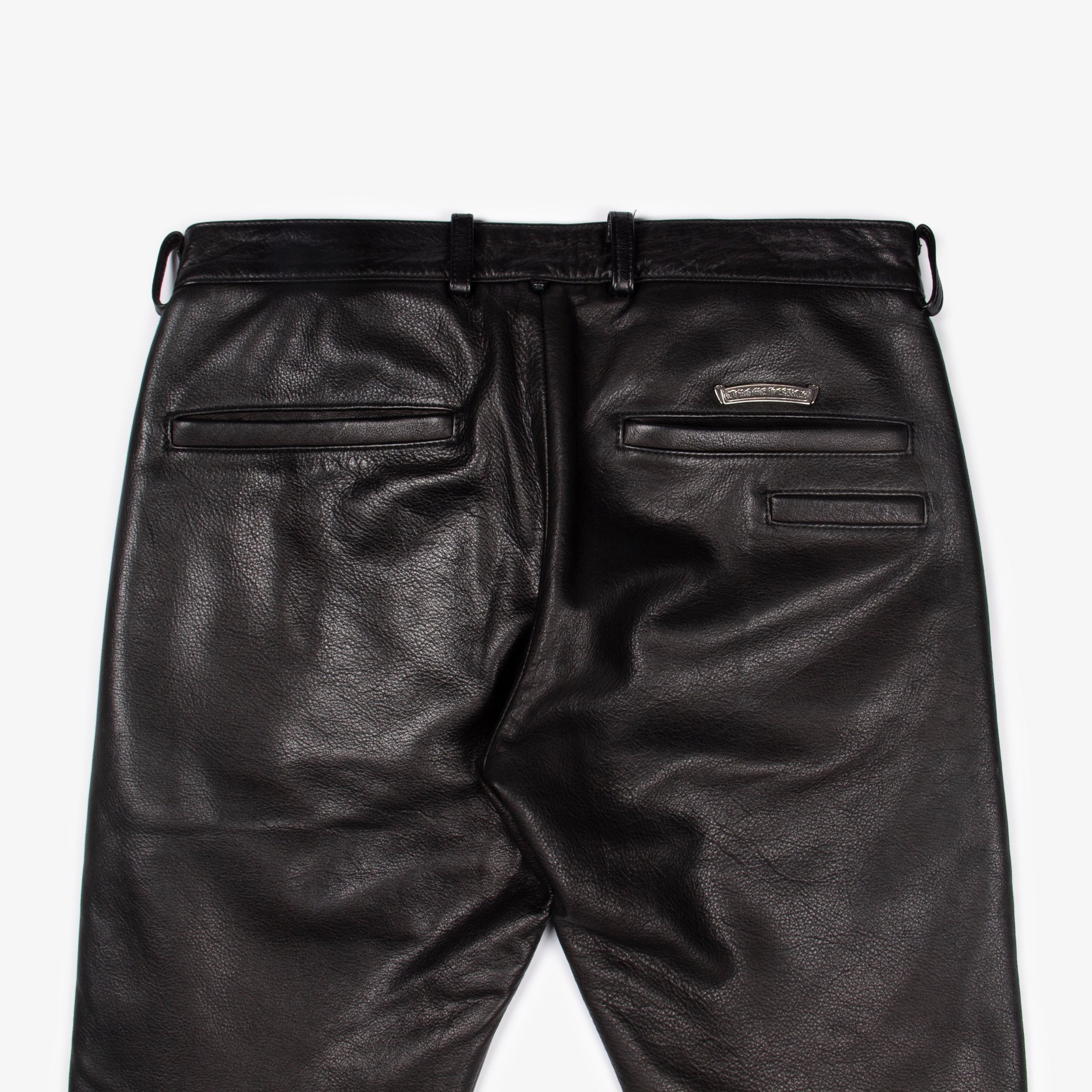 Chrome Hearts CHROME HEARTS SLIM LEATHER PANT Size US 31 - 6 Thumbnail