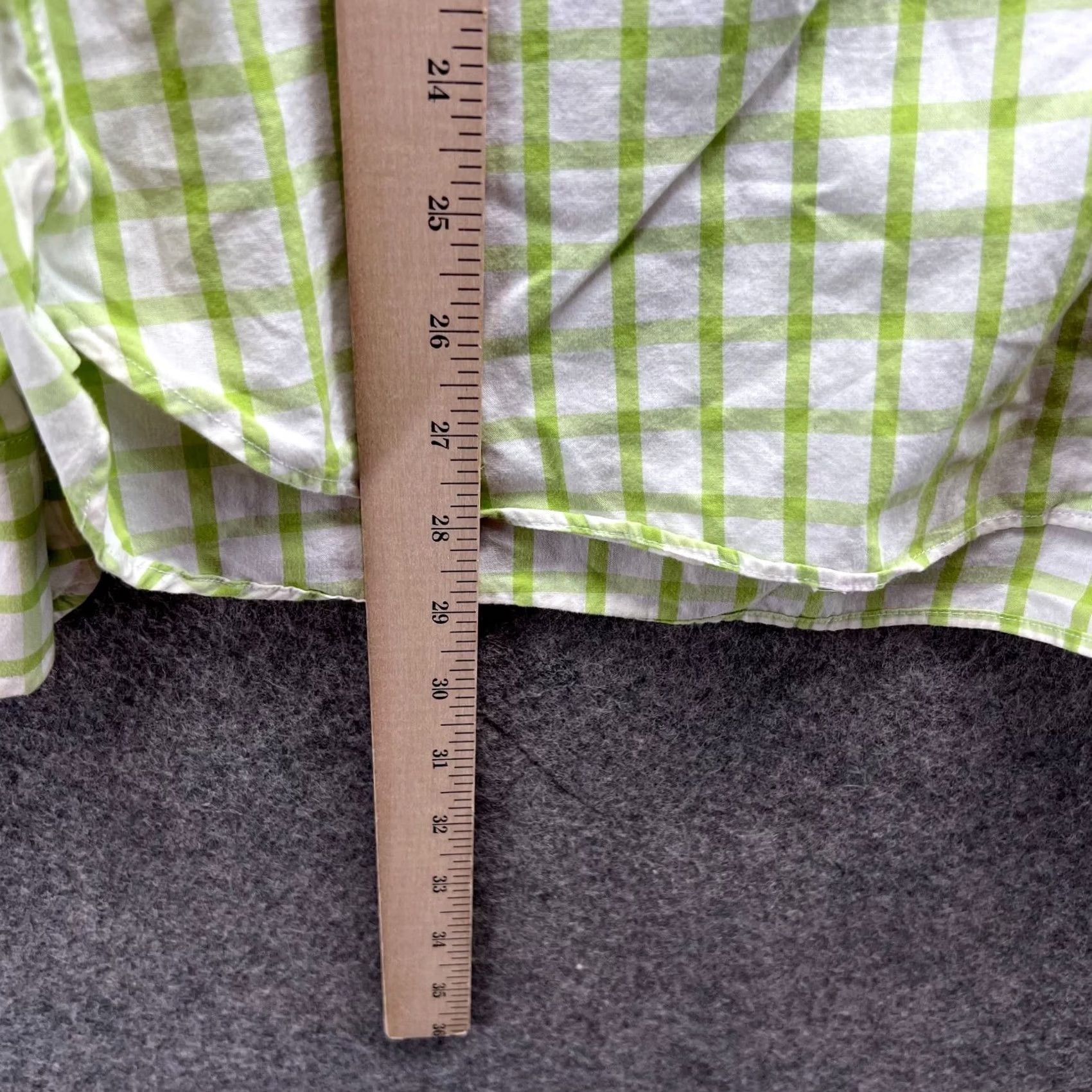 J.Crew J.CREW Shirt Men Large Green Check Button-Down Slim Vintage Casual Size US L / EU 52-54 / 3 - 6 Thumbnail