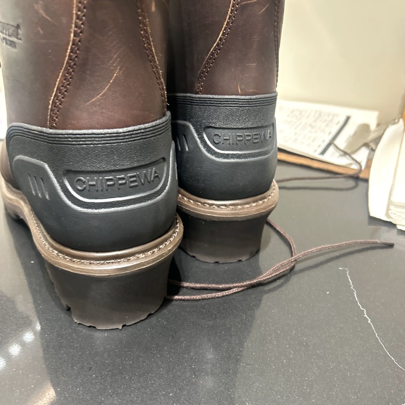 Chippewa Chippewa Logger Boots Size 11.5 M Brand New Brown Leather Size US 12 / EU 45 - 6 Thumbnail
