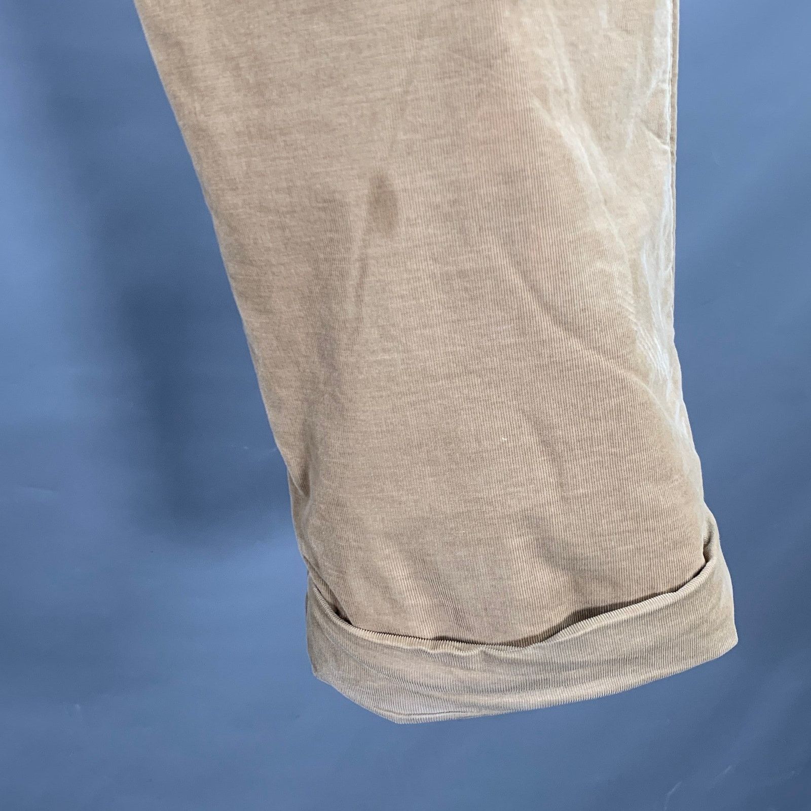 Ts(S) Beige Corduroy Cotton Tapered Cuffed Button Fly Casual Pants Size US 36 / EU 52 - 3 Thumbnail