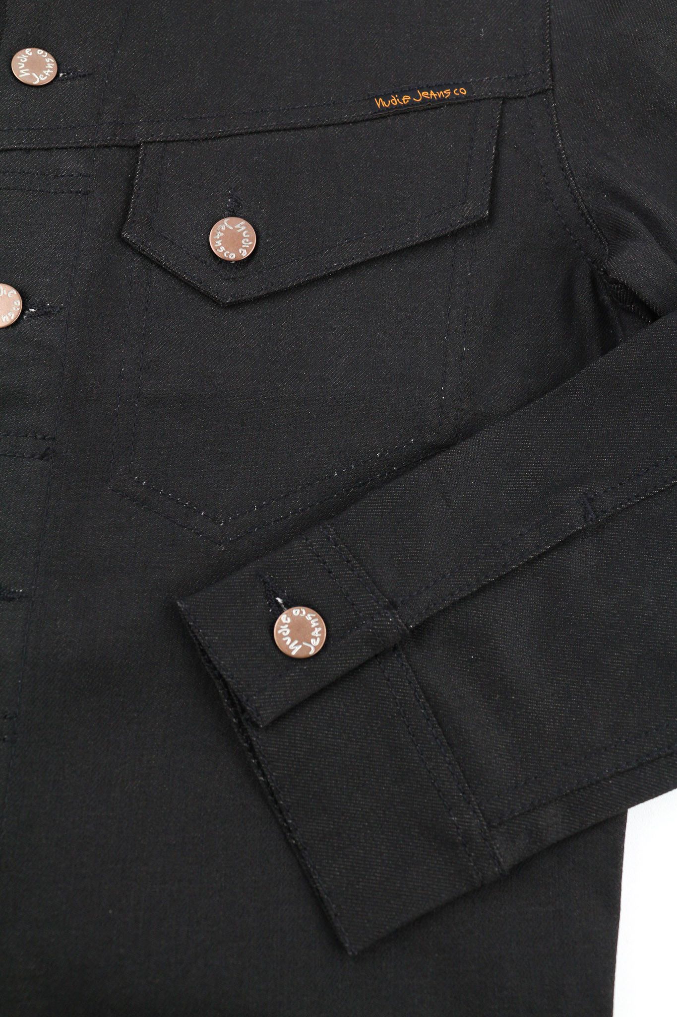Nudie Jeans CONNY STRETCH DRY BLACK COATED XS Black Jacket 80408 Size US XS / EU 42 / 0 - 5 Thumbnail