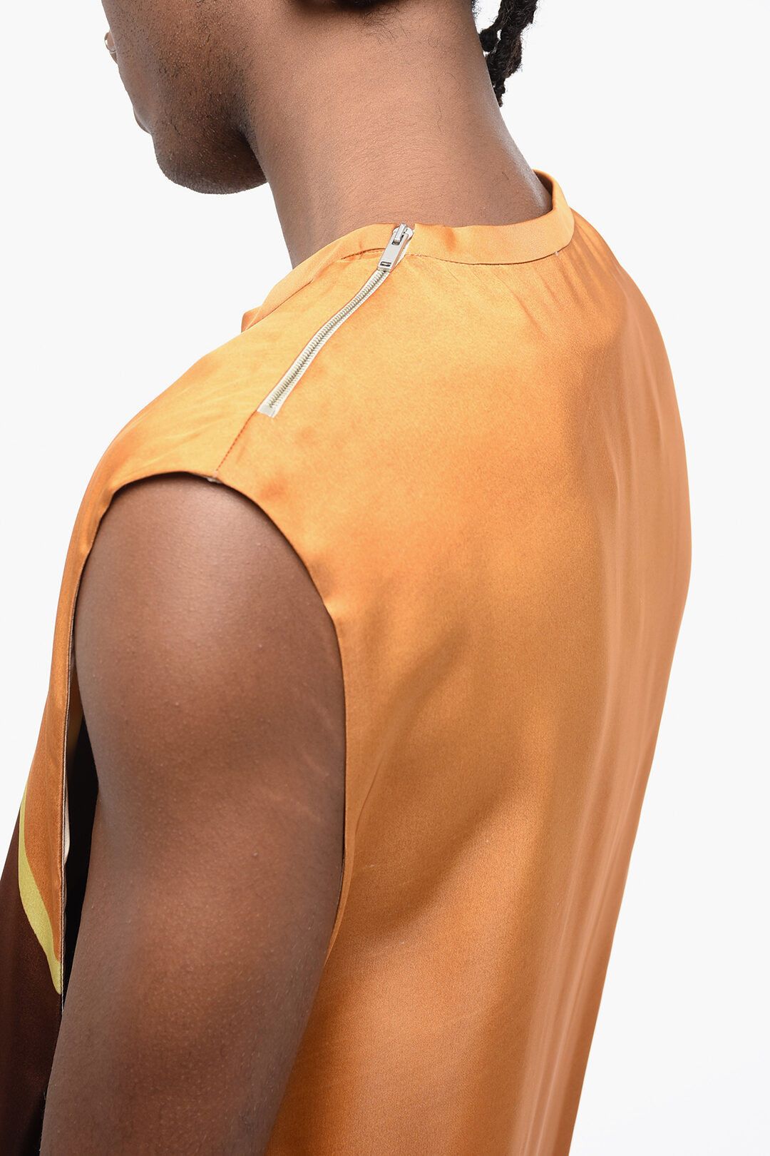 Jil Sander og1mm0625 Printed Viscose Tank Top in Multicolor Size US XXL / EU 58 / 5 - 3 Thumbnail