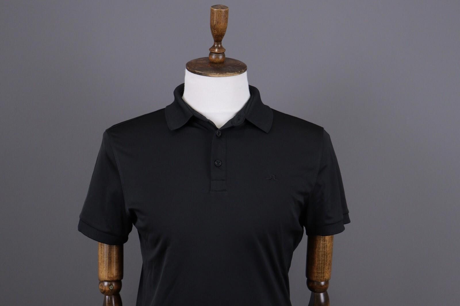 J.Lindeberg J.Lindeberg Regular Fit Sport Golf Black Polo Shirt Size M Size US M / EU 48-50 / 2 - 2 Thumbnail