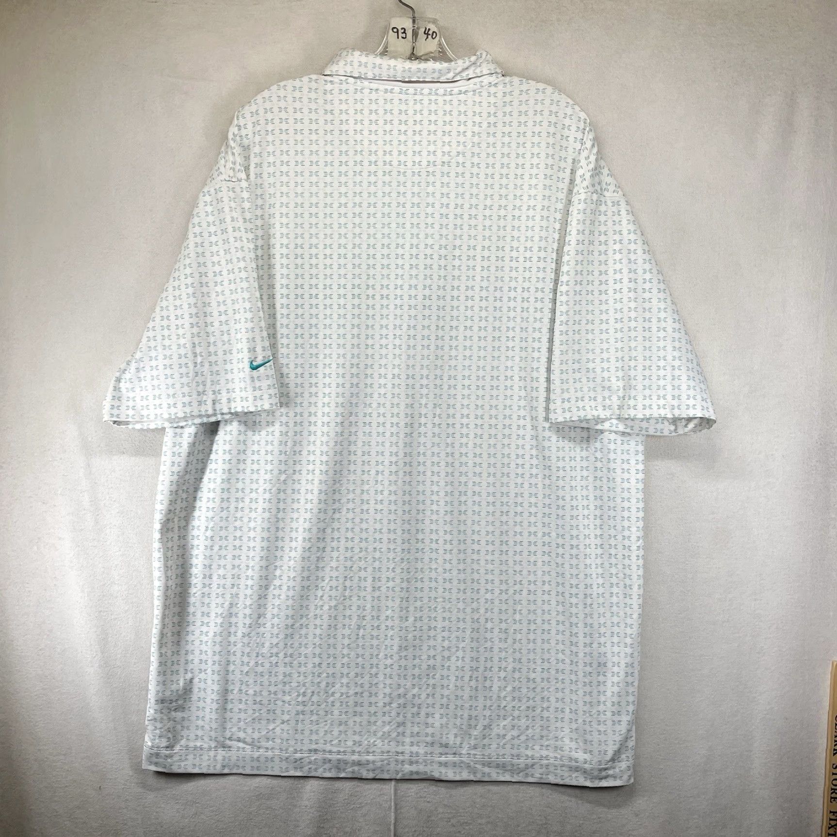Nike Nike Golf Polo Shirt Mens X Large Miami White Dri-FIT Performance Short Sleeve Size US XL / EU 56 / 4 - 2 Thumbnail