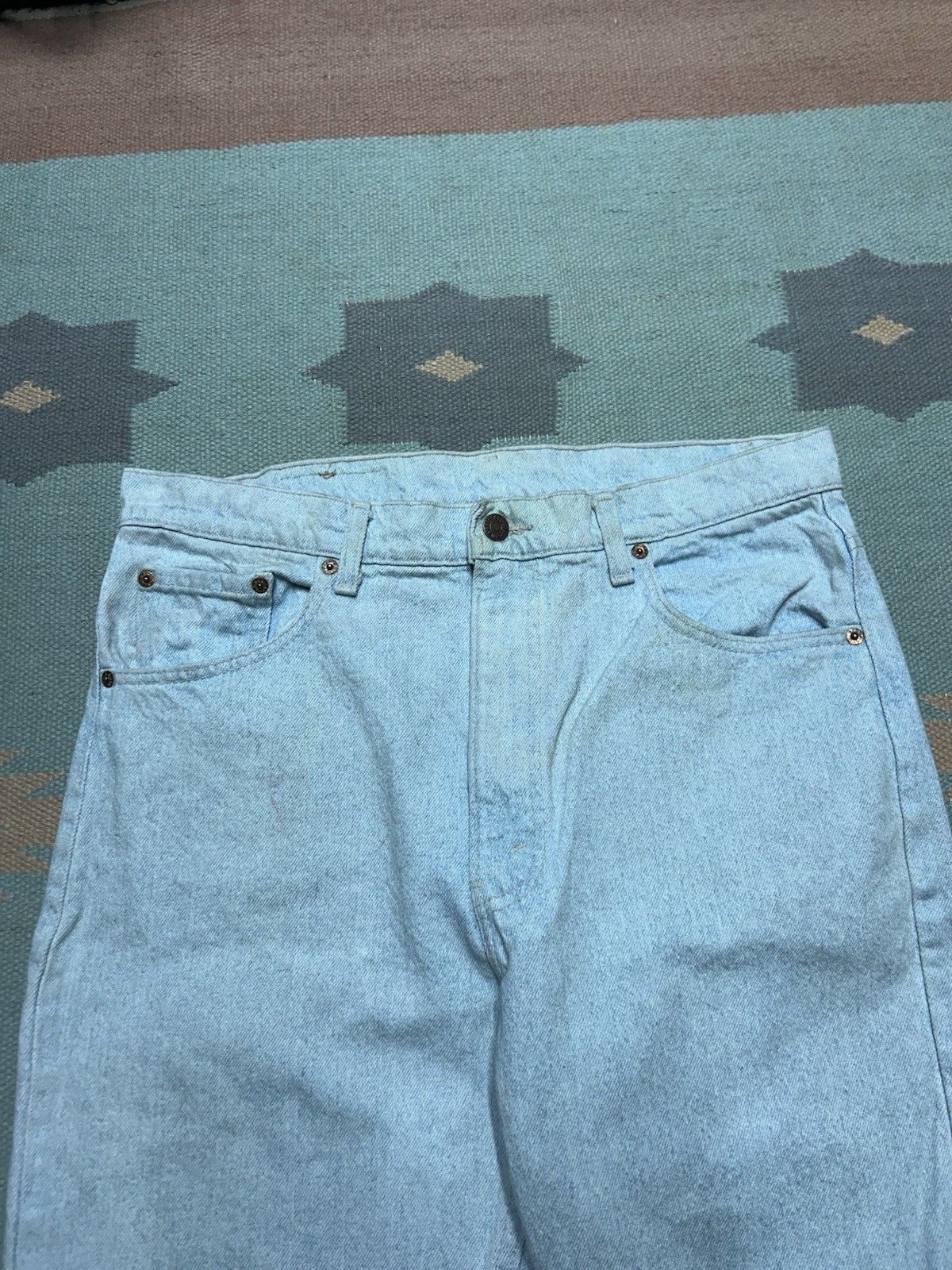 Vintage Vtg 80s Levi’s 505 jeans light wash straight made USA 34x32 Size US 34 / EU 50 - 9 Thumbnail