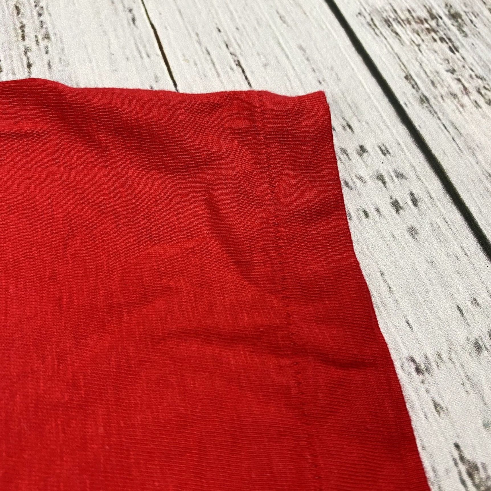 Gap VINTAGE 90s Gap Pocket T-Shirt XL Red Single Stitch Heavyweight Minimal USA Crew Neck Unisex Size US XL / EU 56 / 4 - 3 Thumbnail
