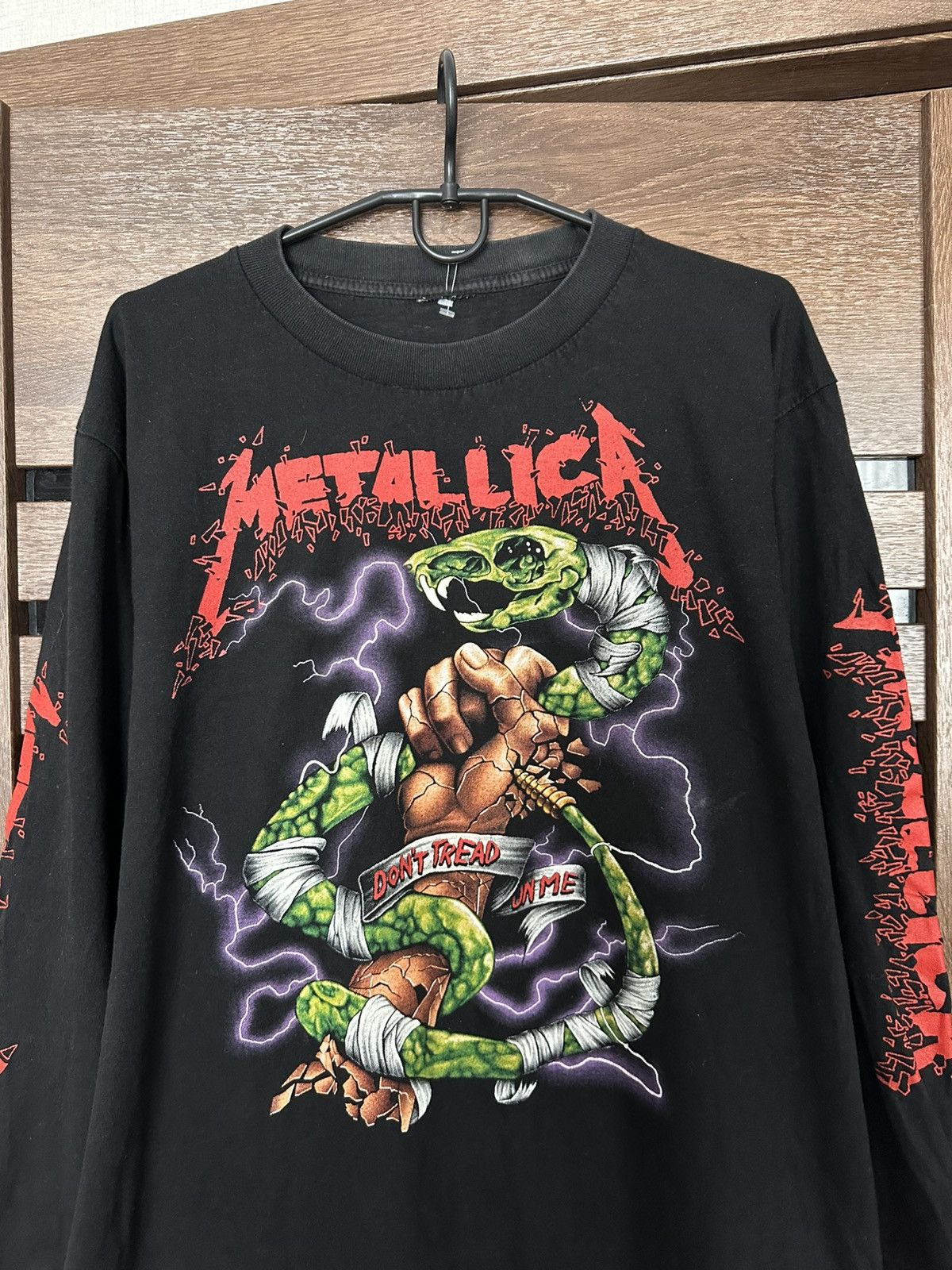 Metallica Metallica Tread On Vintage Band T-Shirt Tee Long Sleeve 90s Size US L / EU 52-54 / 3 - 3 Thumbnail
