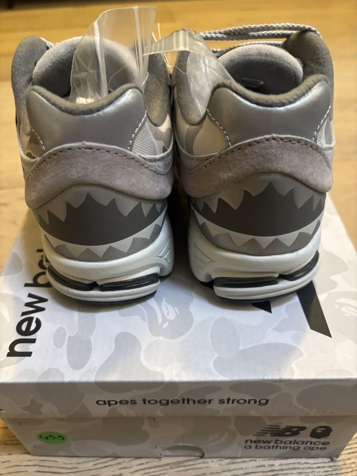 Bape × New Balance Bape x New Balance 2002R 'Grey' Size US 5.5 / EU 38 - 11 Thumbnail