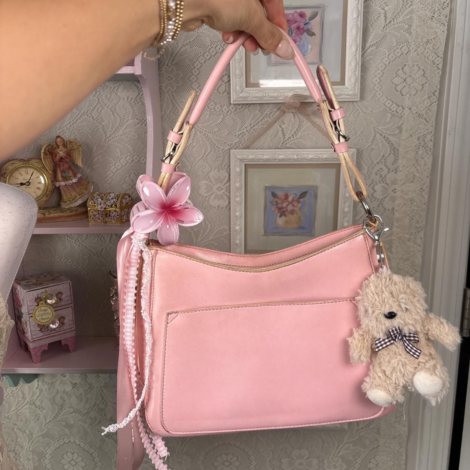 Apt. 9 y2k pink faux leather coquette purse Size ONE SIZE - 1 Thumbnail