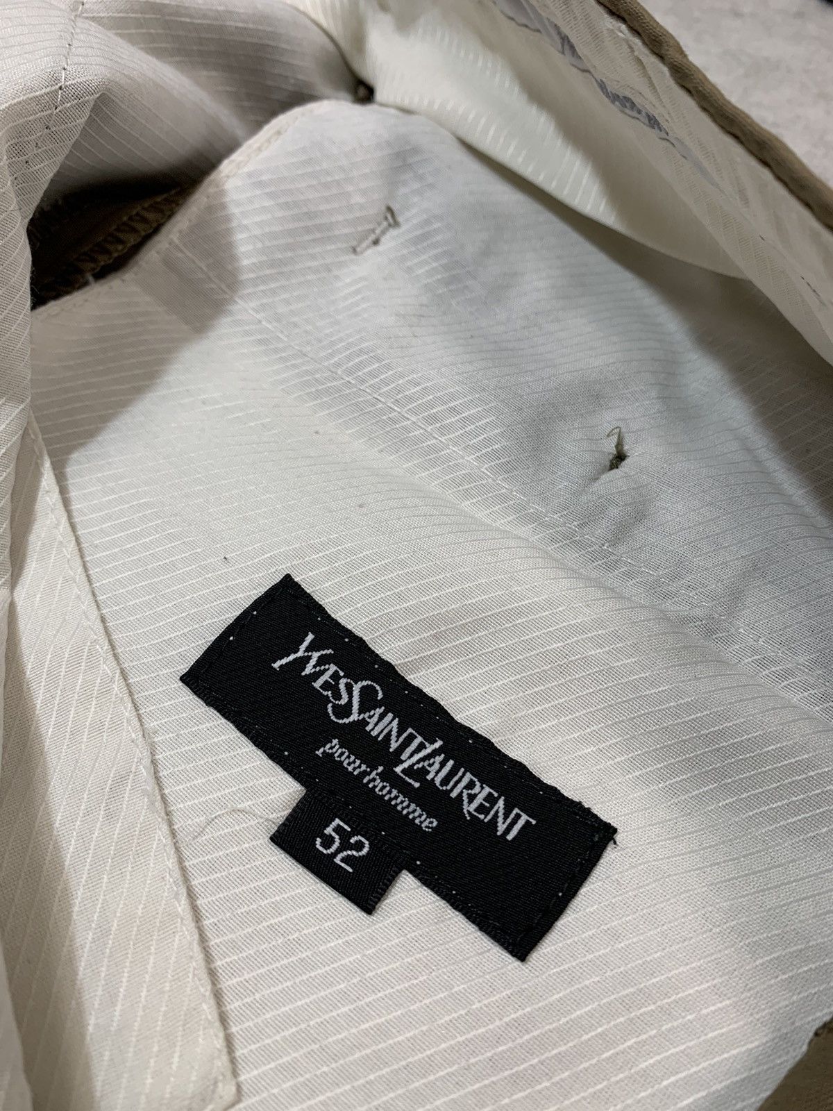 Designer × Vintage 90s Vintage OG YSL Pleated Wide Leg Relaxed Chino trousers Size US 37 - 7 Thumbnail