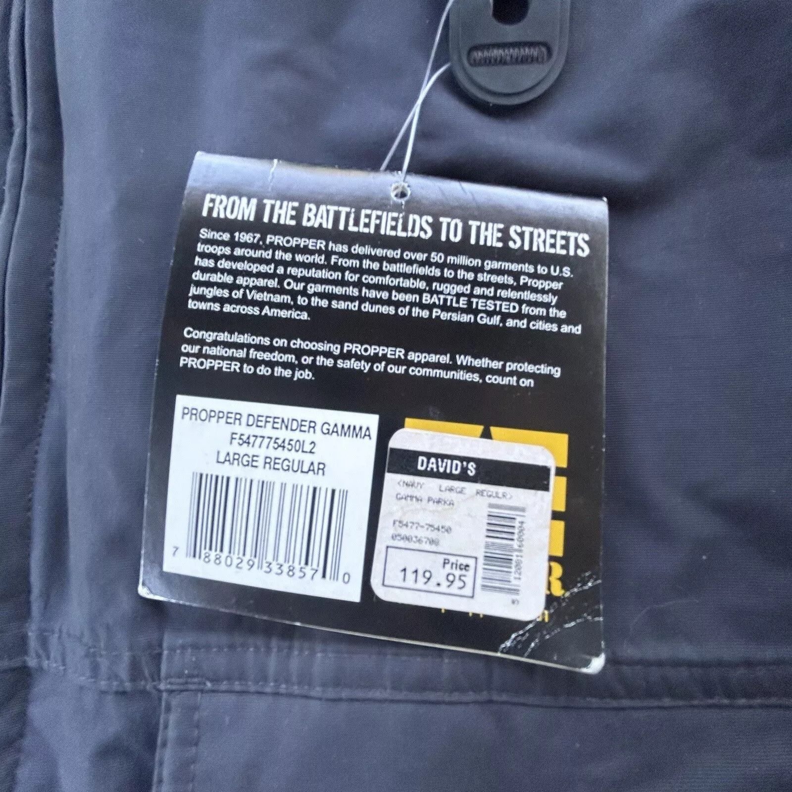 Propper Propper Defender Gamma LongRain Jacket Drop Tail Size US L / EU 52-54 / 3 - 7 Thumbnail