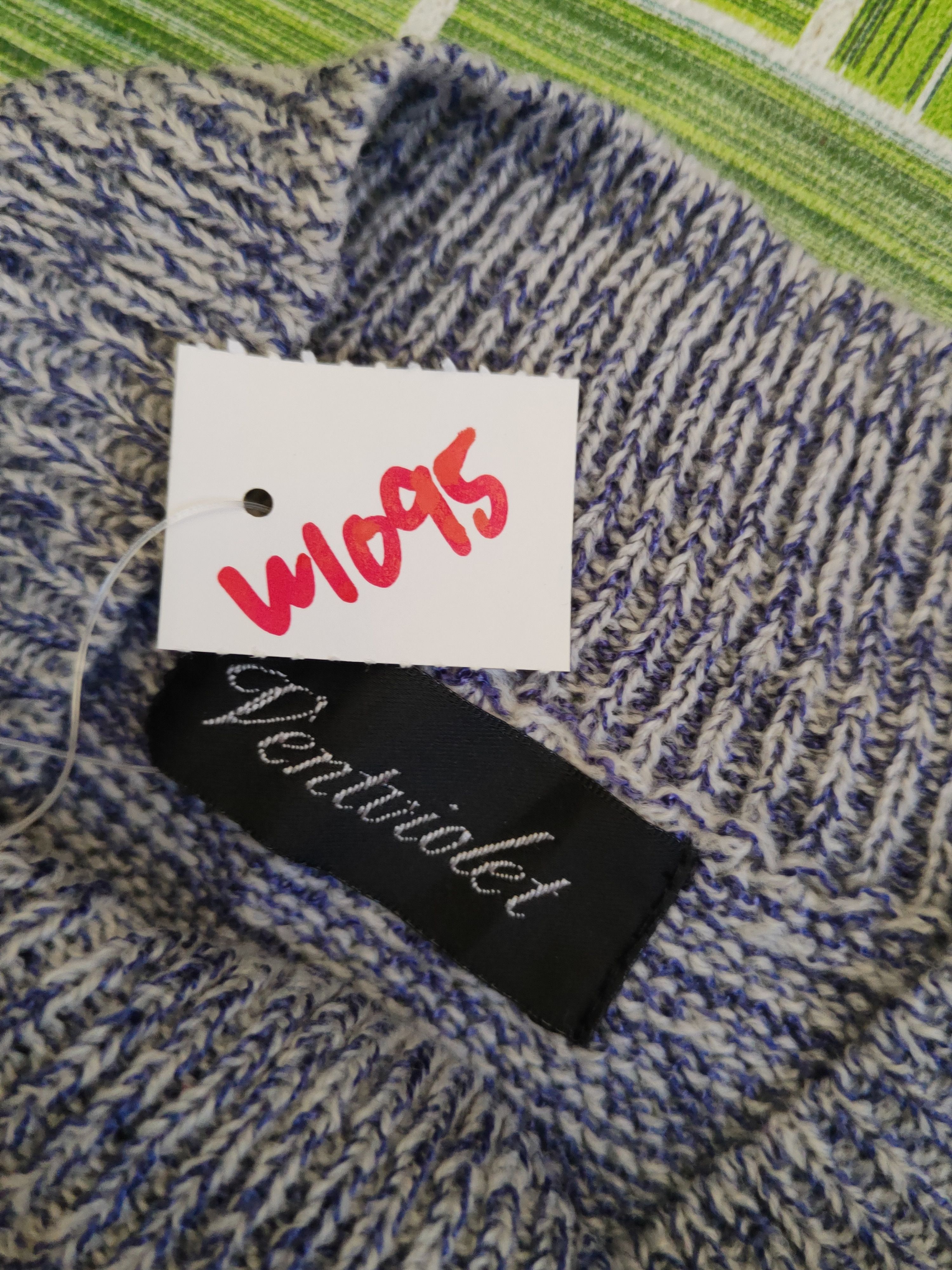 Japanese Brand Ventviolet Blue Gray Knitwear Sweatshirts #W1095 Size US M / EU 48-50 / 2 - 12 Thumbnail