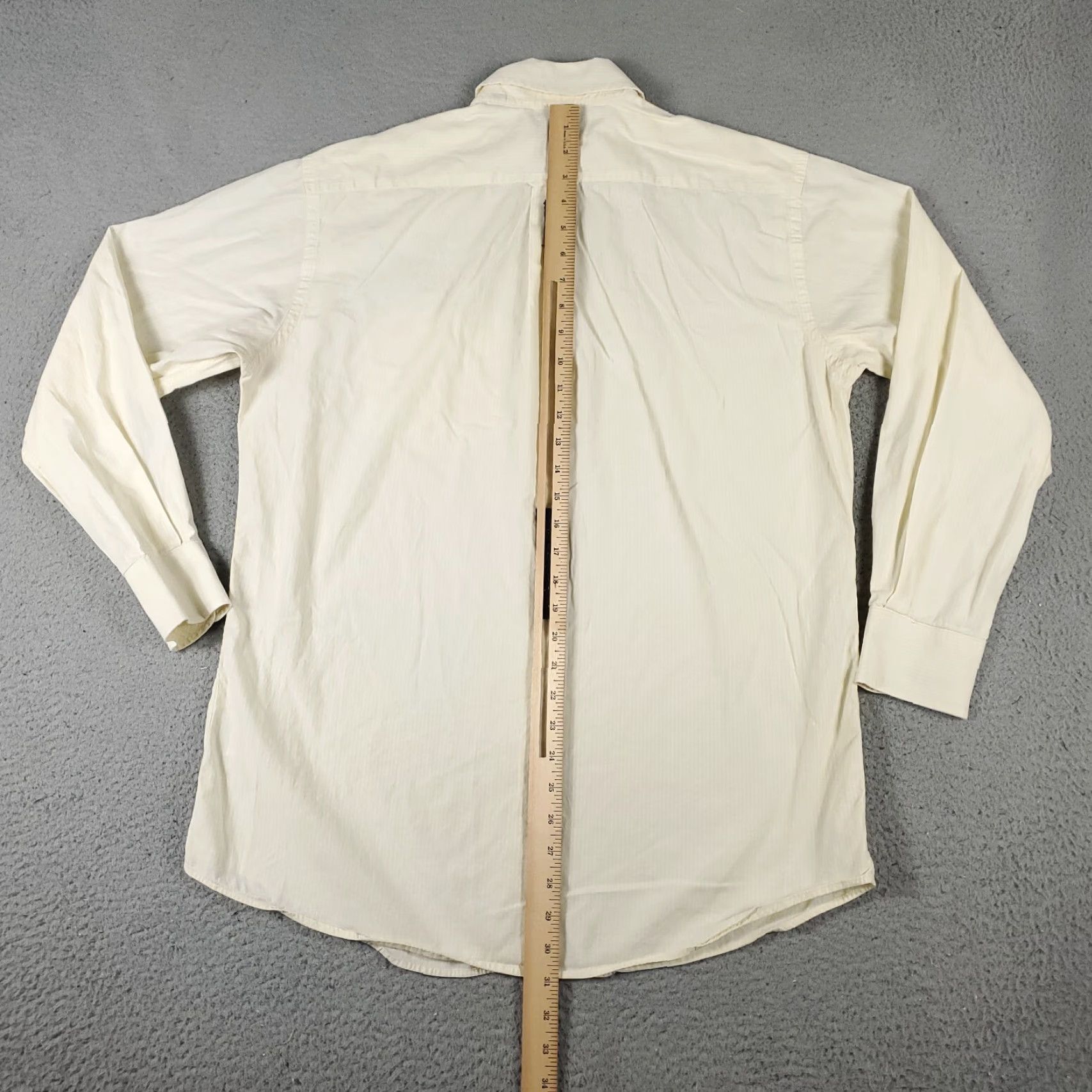 Tommy Hilfiger Tommy Hilfiger Shirt Mens Medium Yellow Striped Button-Up Long Sleeve Casual Modern Preppy Mens Size US M / EU 48-50 / 2 - 3 Thumbnail