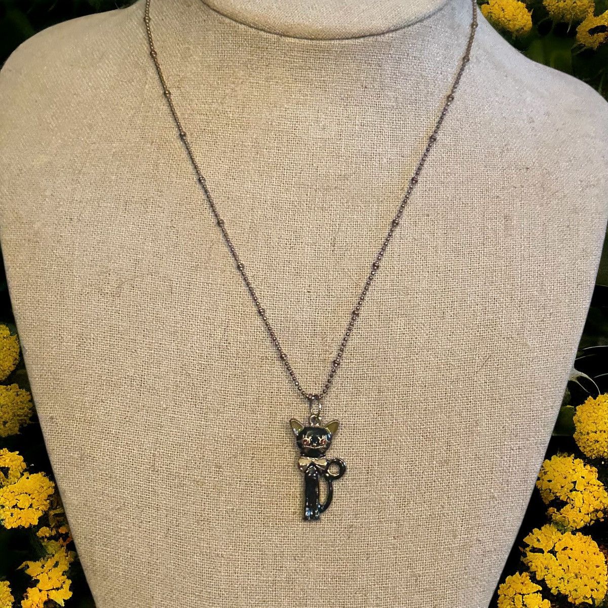 Betsey Johnson Betsey Johnson black cat pendant necklace Size ONE SIZE - 1 Thumbnail