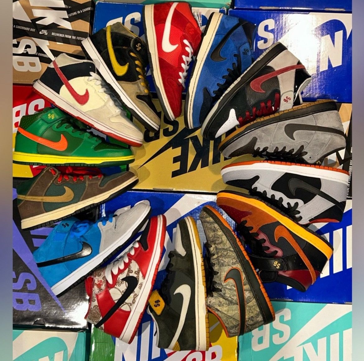 Nike Wall decor legitimate Skateboard Decks All Nike sb box Grailed