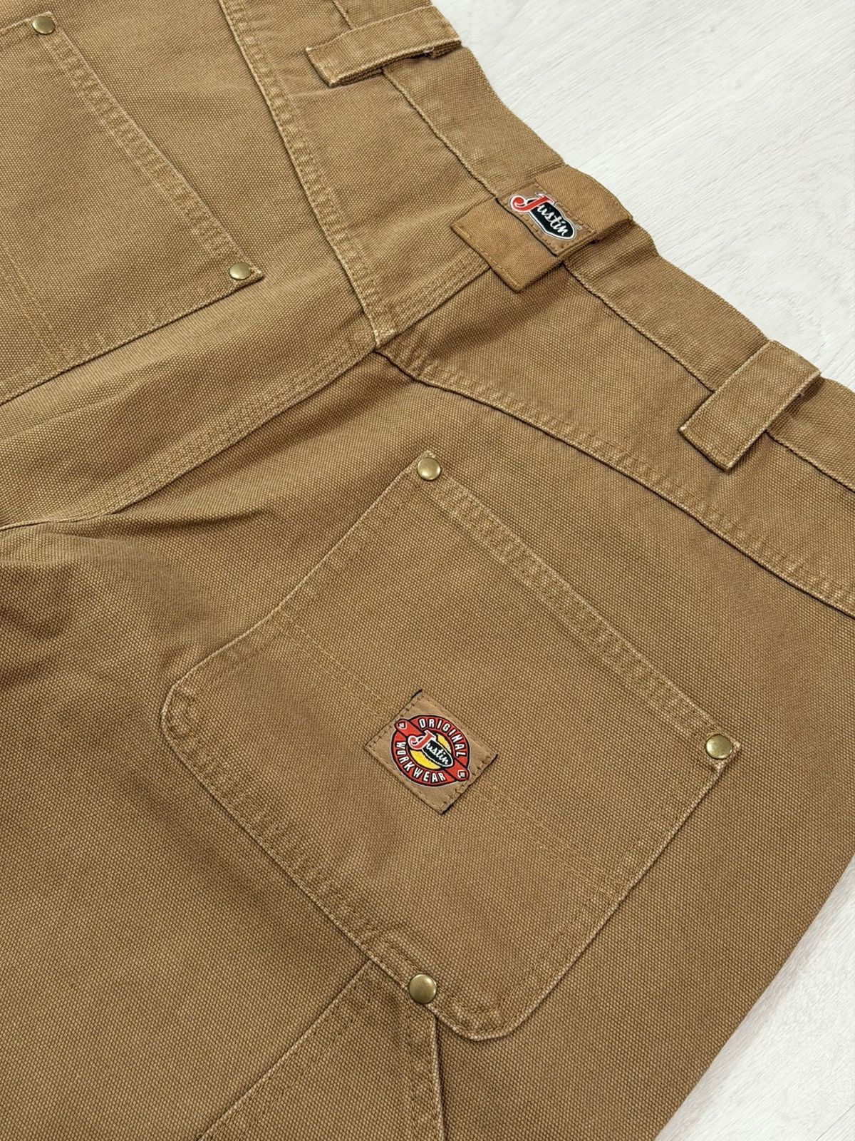 Justin Justin Original Workwear Double Knee Carpenter Pants JX7064 Size US 36 / EU 52 - 3 Thumbnail