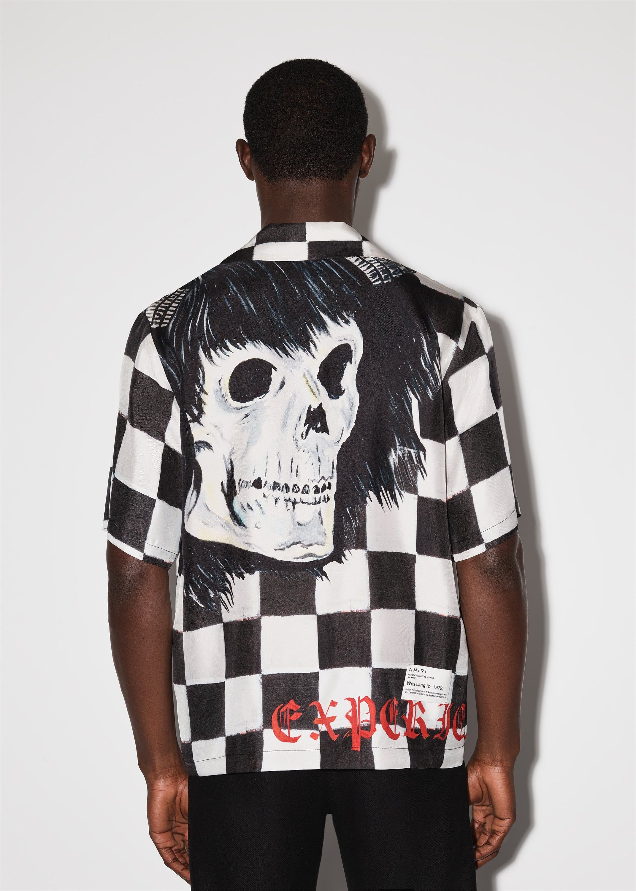 Amiri × Wes Lang o1w1db10125 Skull Bowling Shirt in Multicolor Size US L / EU 52-54 / 3 - 4 Thumbnail