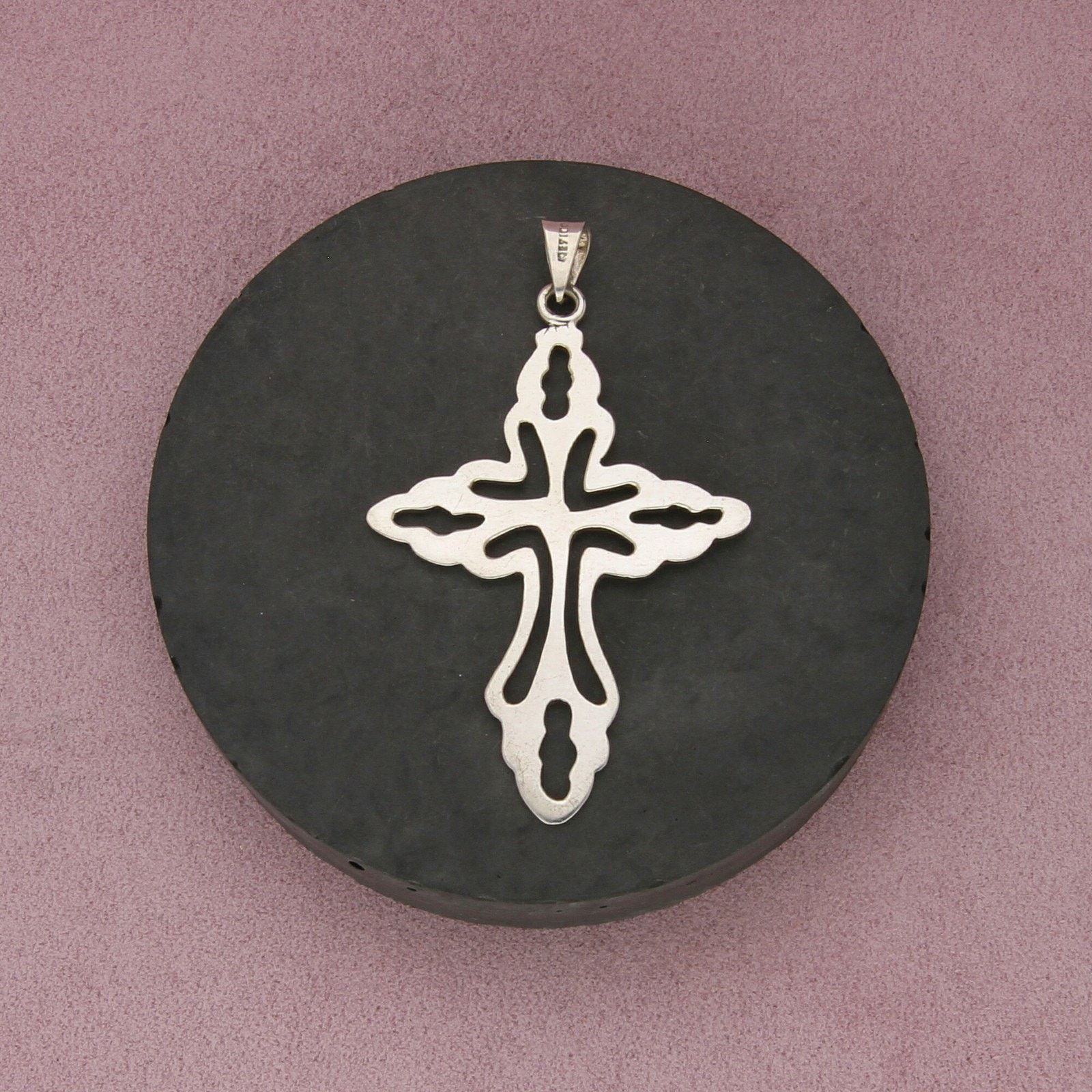 Sterling Silver taxco mexico sterling silver vintage large cross pendant Size ONE SIZE - 2 Thumbnail