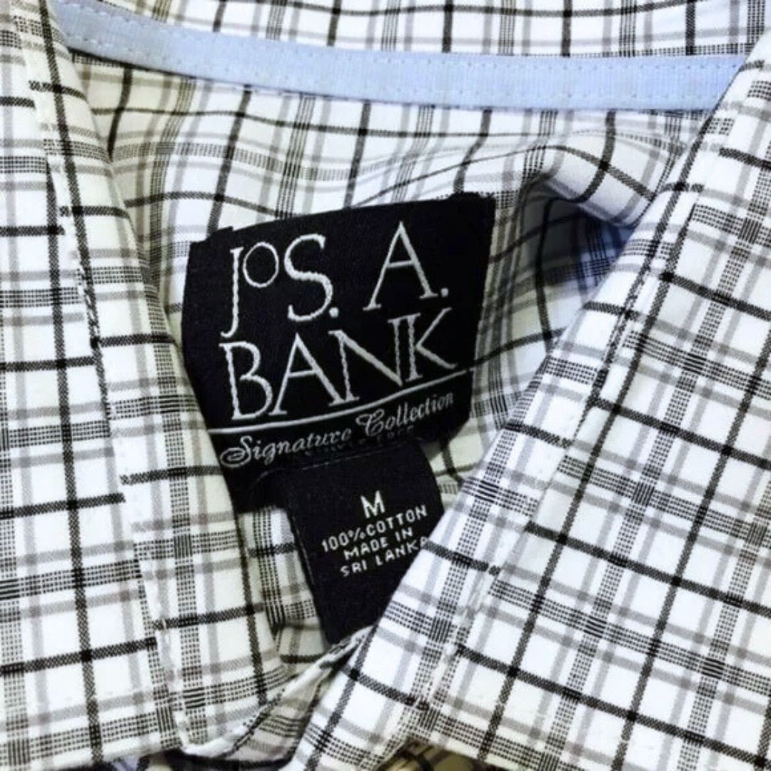 Jos. A. Bank Jos A. Bank Gray Plaid Button Down Shirt | Size M Size US M / EU 48-50 / 2 - 3 Thumbnail