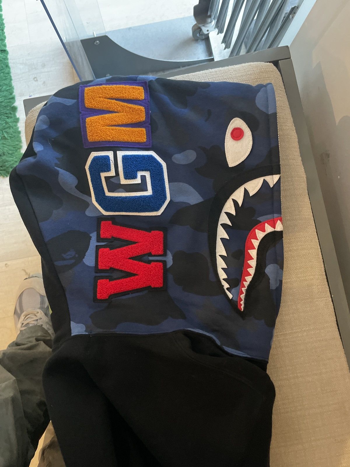 Bape Bape Two Tone Full Zip Hoodie Black/Blue L Size US L / EU 52-54 / 3 - 4 Thumbnail