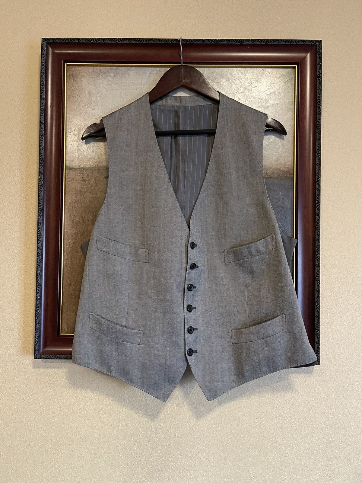 image of Tom Ford Vest 54R in Grey, Men's