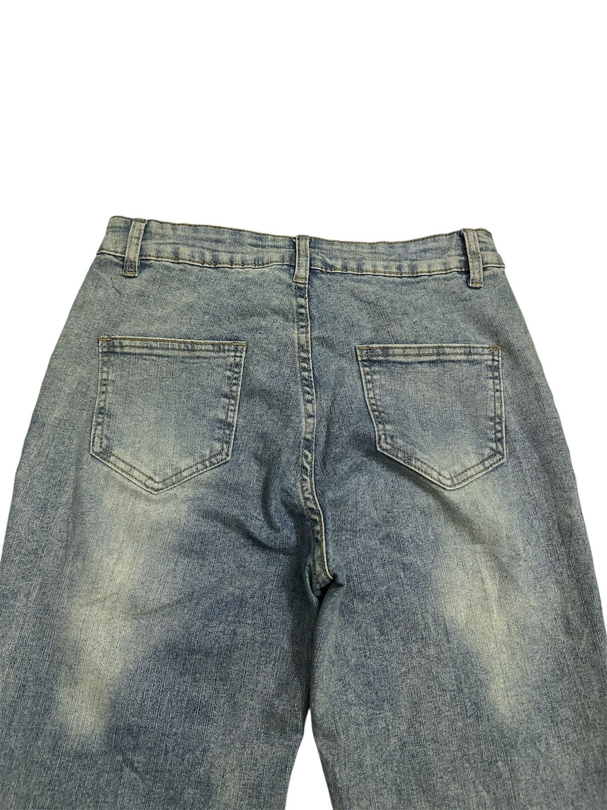 GOA 2000s Distressed Bondage Flare Y2K Goa Lgb Avant Garde Size US 31 - 7 Thumbnail