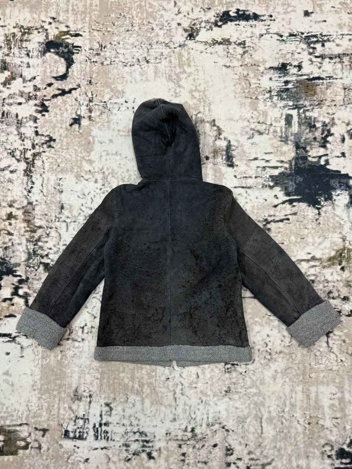 Guess Guess Suede Leather Sherpa Lined Jacket Hoodie Size XXS / US 00 / IT 34 - 10 Thumbnail