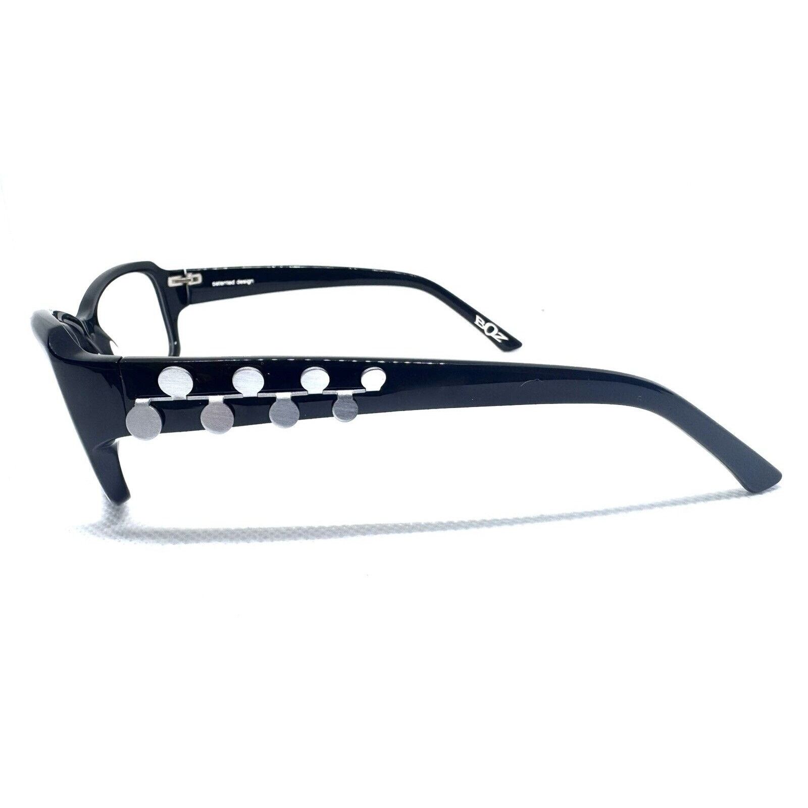 J.F. REY BOZ NICOLE 0000 BLACK AUTHENTIC EYEGLASSES FRAME RX 55-16 Size ONE SIZE - 7 Thumbnail