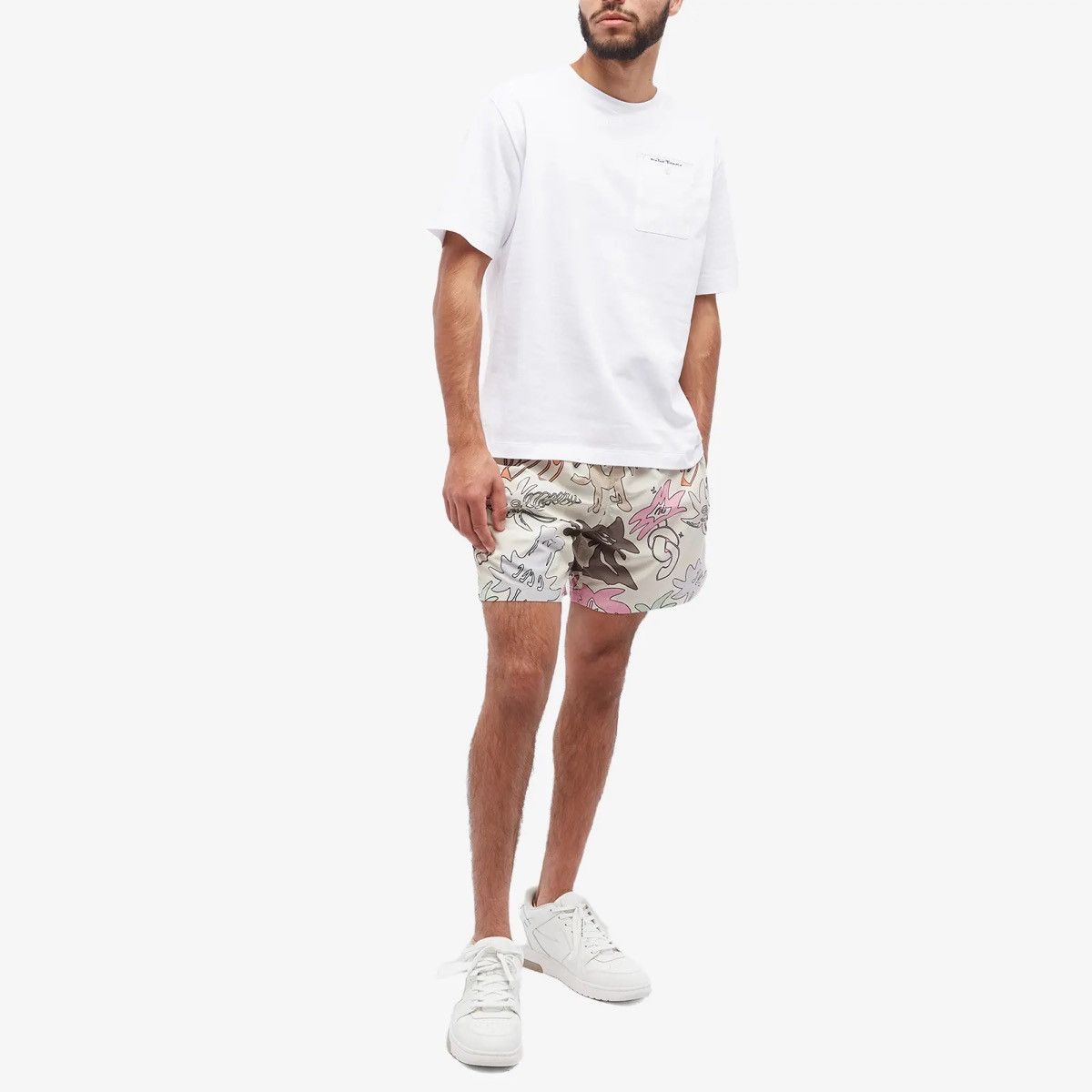 Palm Angels Palm Angels All Over Print Swim Shorts Butter 30 Size US 30 / EU 46 - 7 Thumbnail