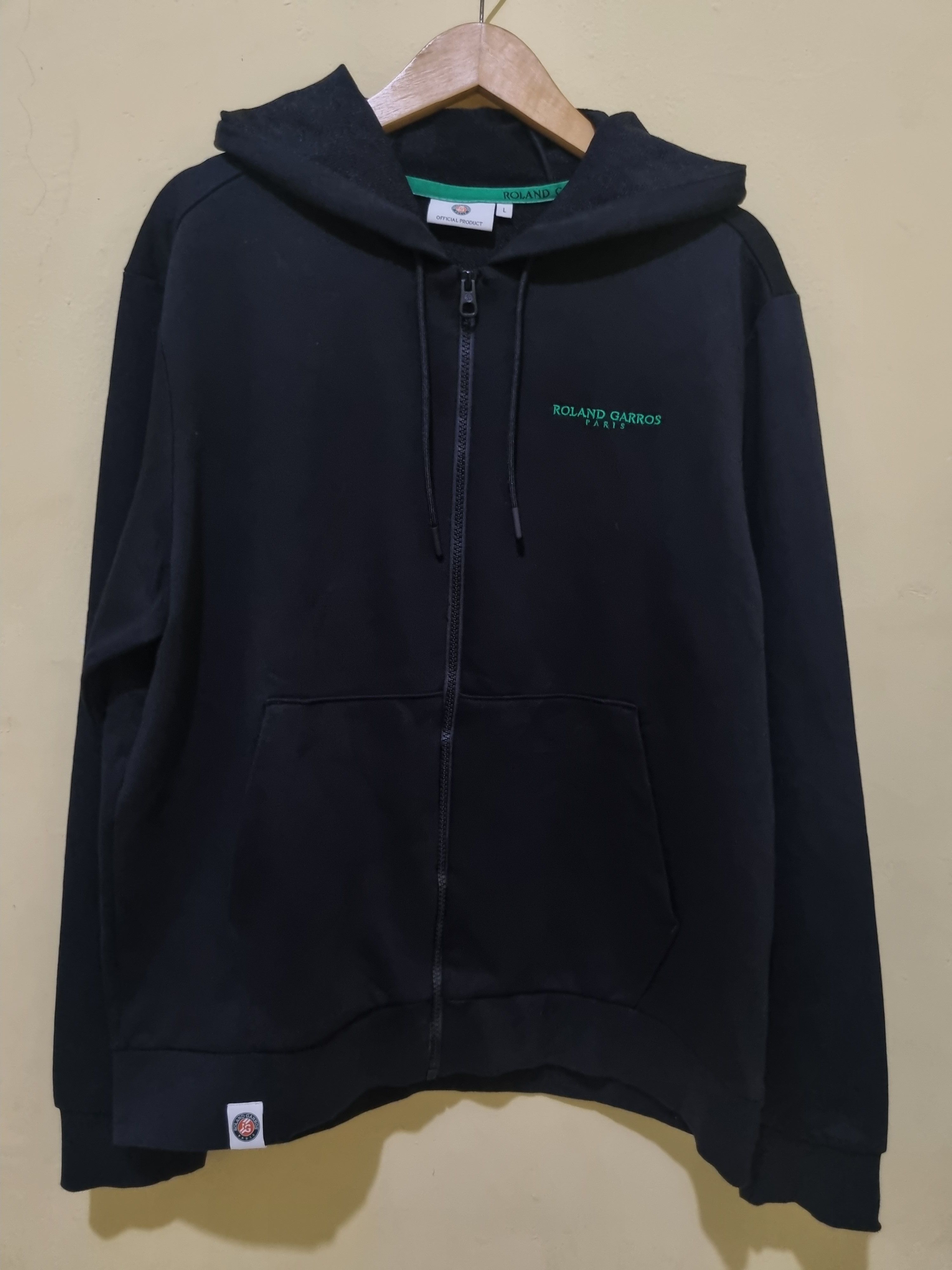 Vintage Roland Garros 90's Hoodie Size US L / EU 52-54 / 3 - 2 Thumbnail