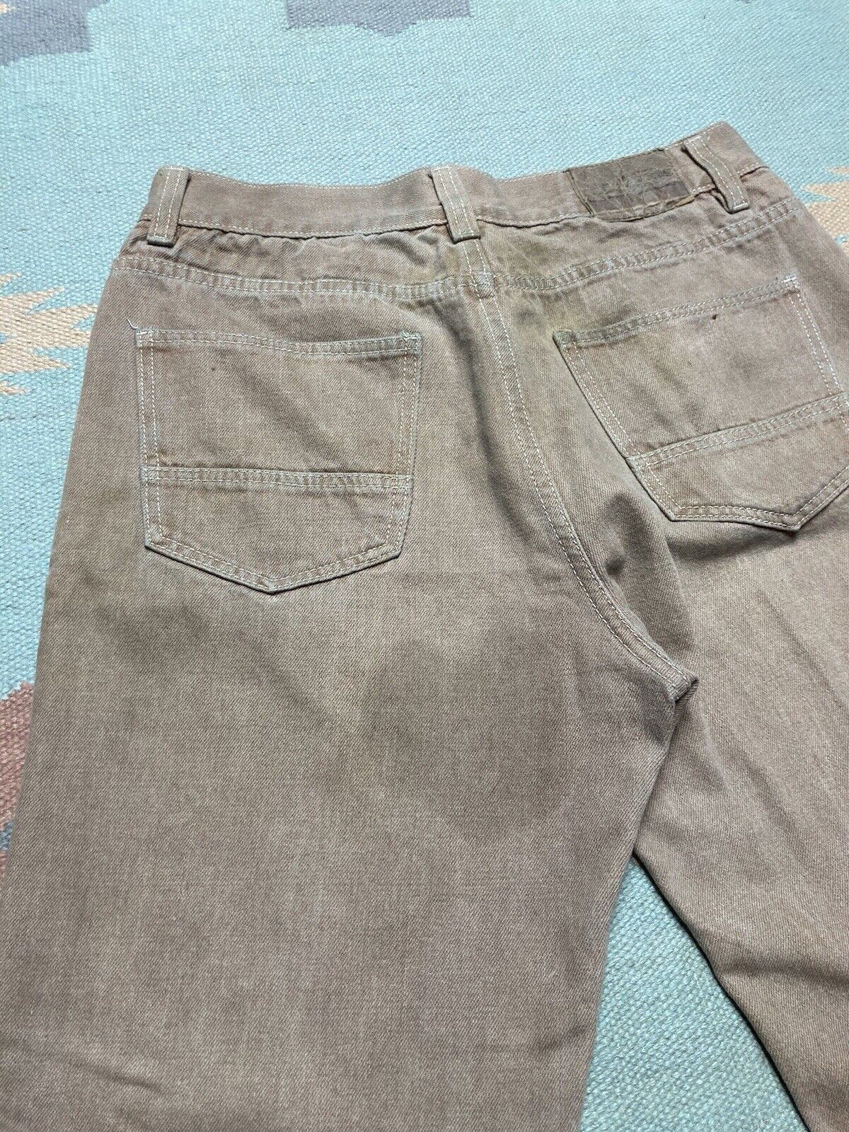 Vintage VTG y2k baggy jeans godbody wide pipes skater tan 34x31 Size US 34 / EU 50 - 4 Thumbnail
