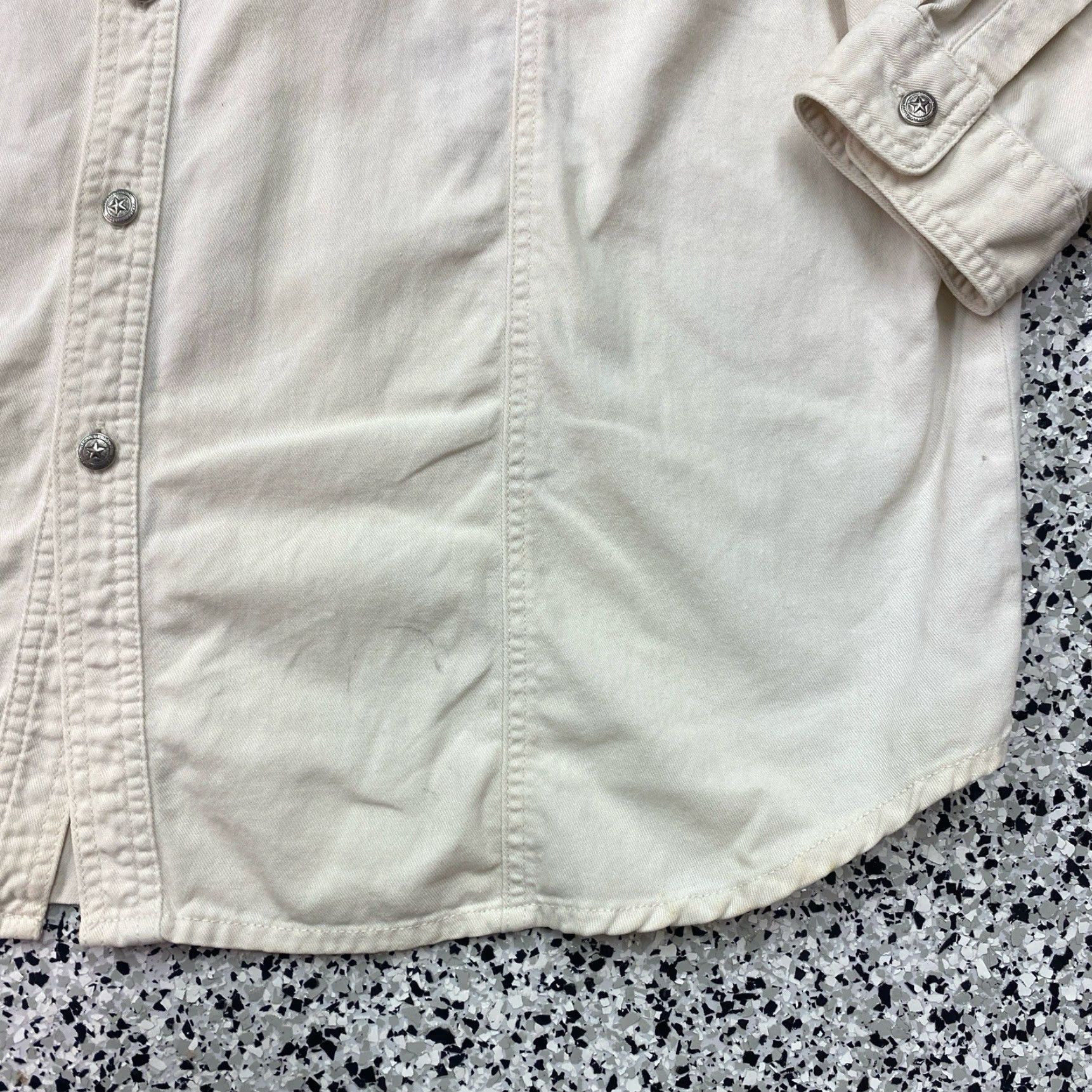Harley Davidson VINTAGE Harley-Davidson Button-Up Shirt 2XL Beige Long Sleeve Mens Casual Button-Down Collared Pocket Cotton Size US XXL / EU 58 / 5 - 4 Thumbnail