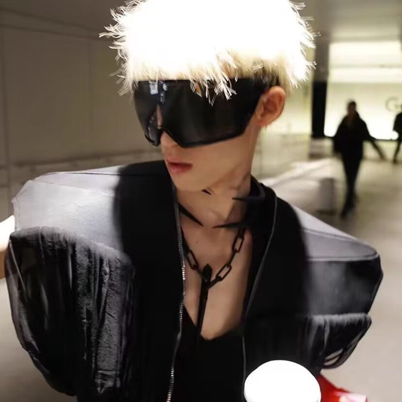 VIBE Hip-hop Street ins style custom avant-garde sunglasses Size ONE SIZE - 1 Thumbnail