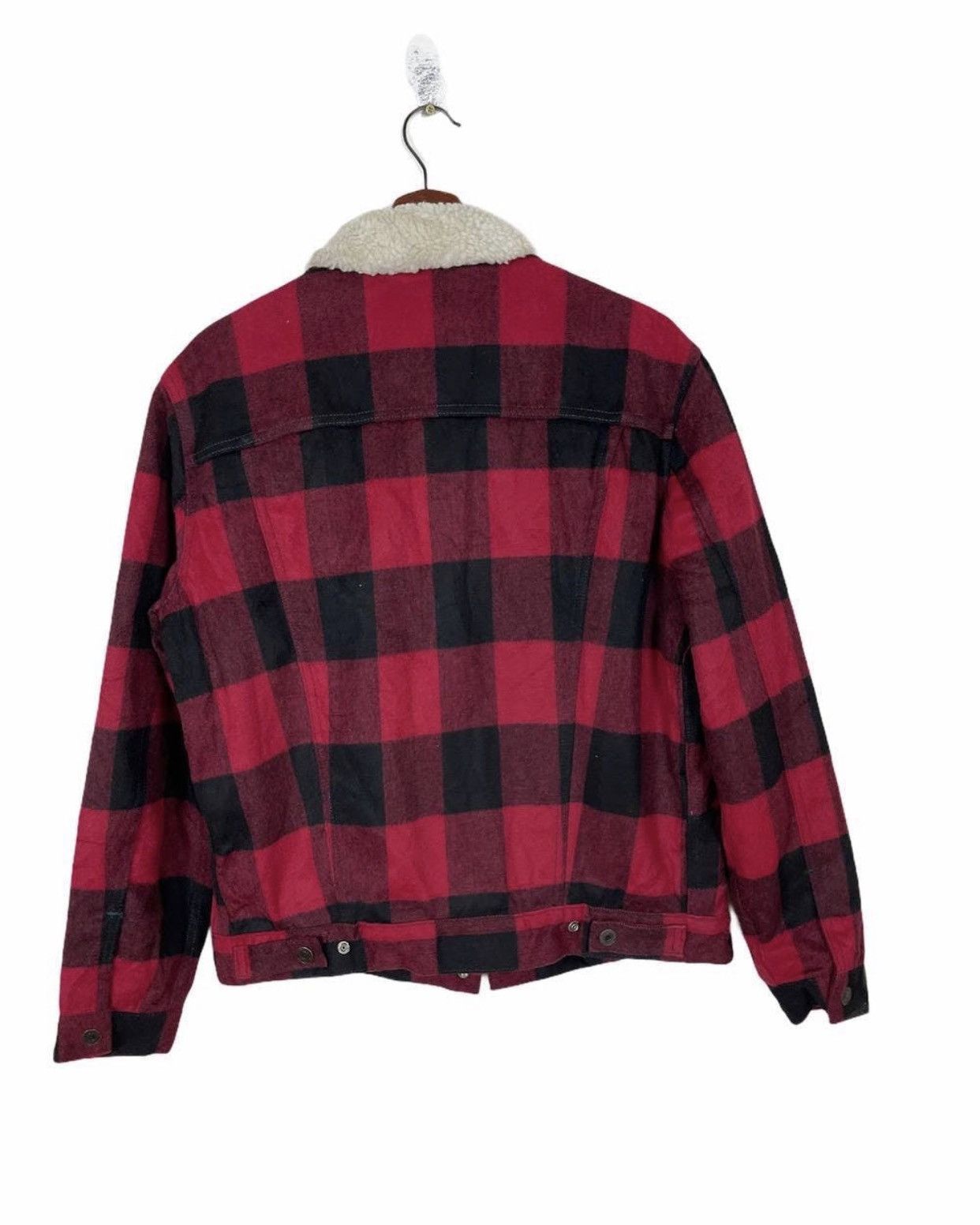 Levi's × Levi's Made & Crafted 90’s LEVI’S TARTAN SHEARLING TRUCKER JACKET Size US M / EU 48-50 / 2 - 3 Thumbnail