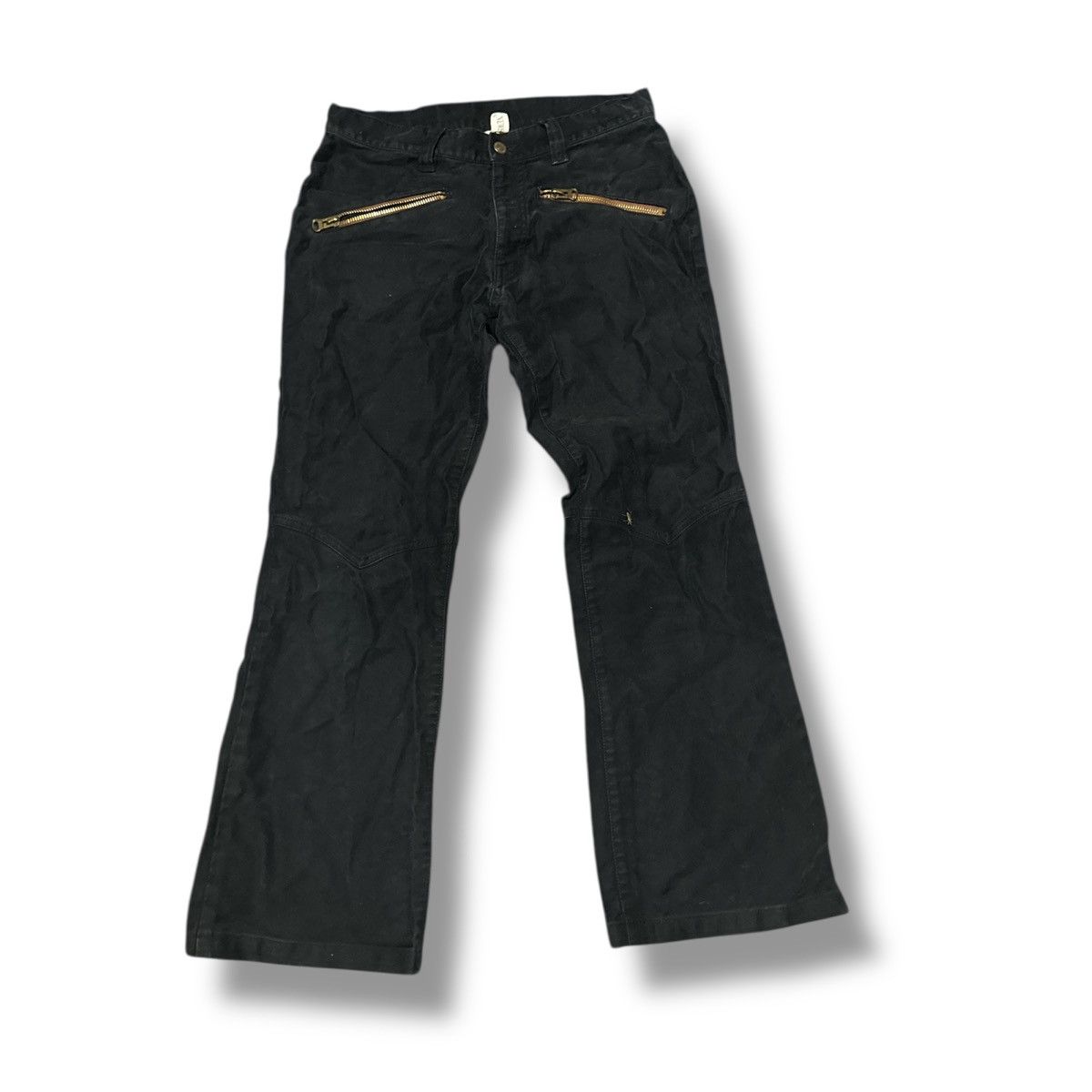 Vintage Daily News Punk Style Suede Denim Size US 32 / EU 48 - 1 Thumbnail