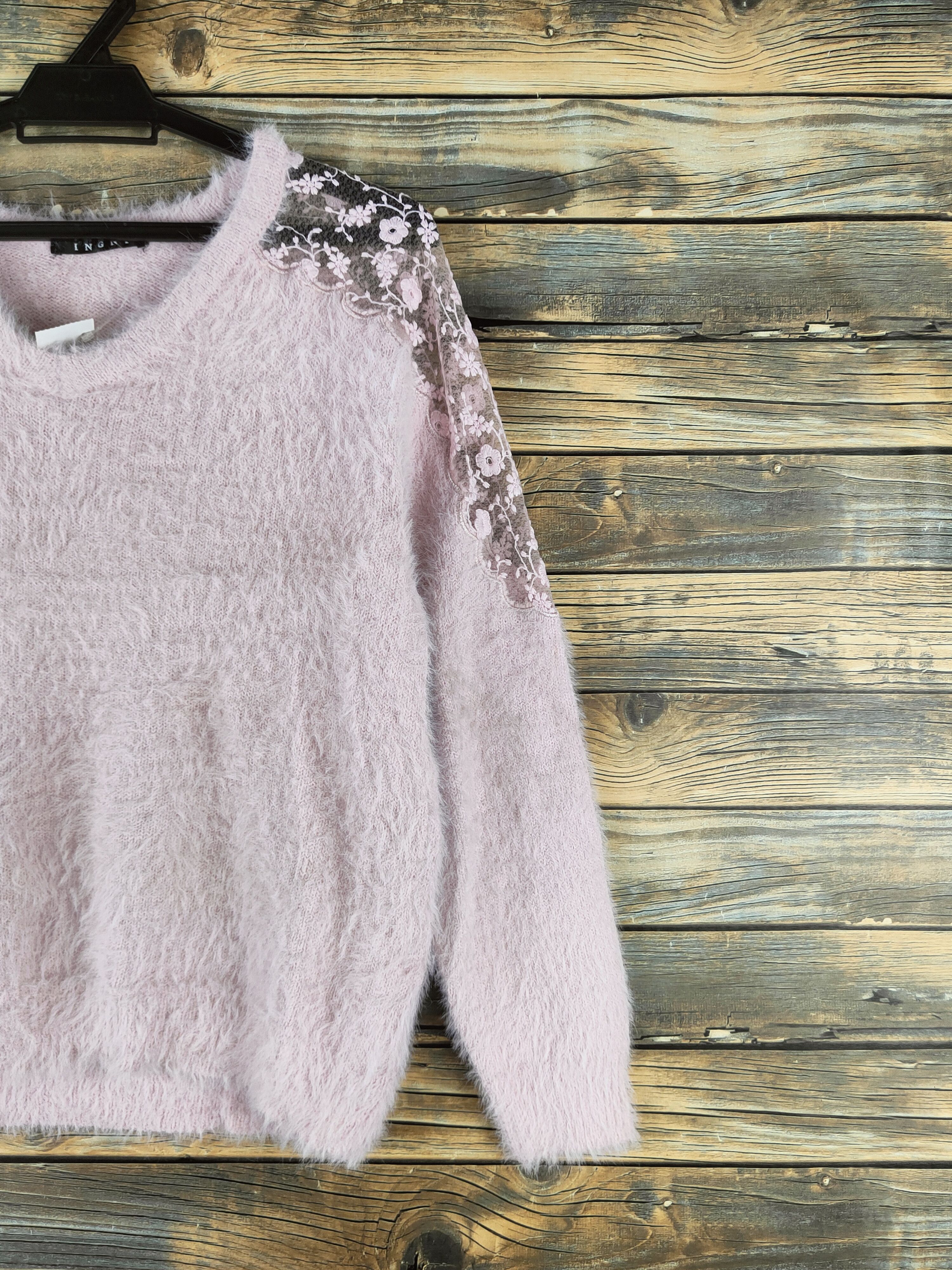 Japanese Brand DL Ingni Light Purple Fur Mohair Knitwear #46-552 Size M / US 6-8 / IT 42-44 - 5 Thumbnail