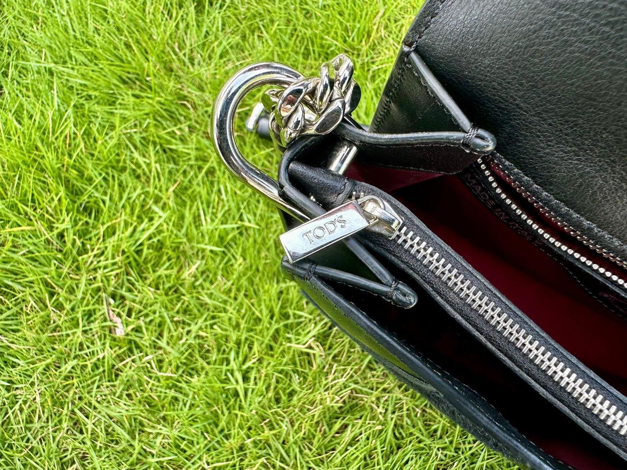 Tod's Authentic Tod’s Double T Calfskin Poney Chain Shoulder Bag Size ONE SIZE - 13 Thumbnail