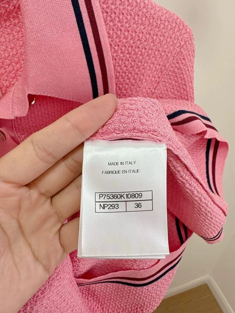 Chanel Chanel 23A Pink Knit coat Size XS / US 0-2 / IT 36-38 - 4 Thumbnail