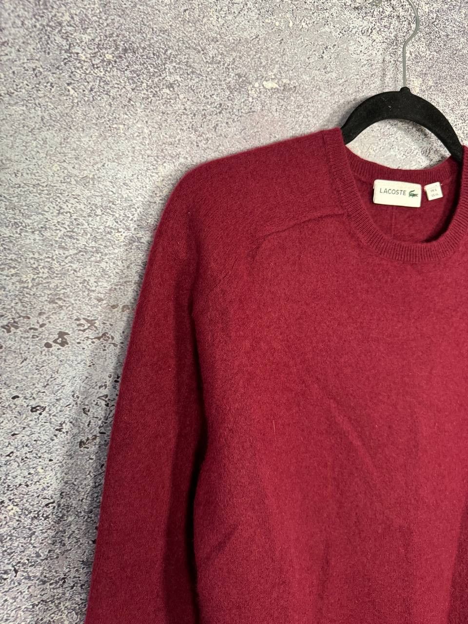 Lacoste Lacoste Sweater Men's Red Size S(6) 100% Cashmere Knit Crew Size US S / EU 44-46 / 1 - 4 Thumbnail