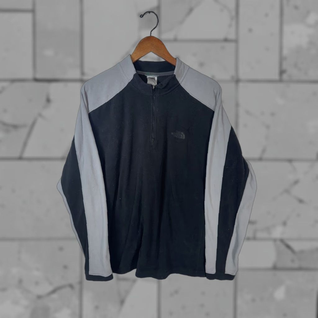 The North Face NORTH FACE TKA 100 Quarter Zip Fleece Pullover BLACK AND GRAY Mens L Size US L / EU 52-54 / 3 - 1 Thumbnail