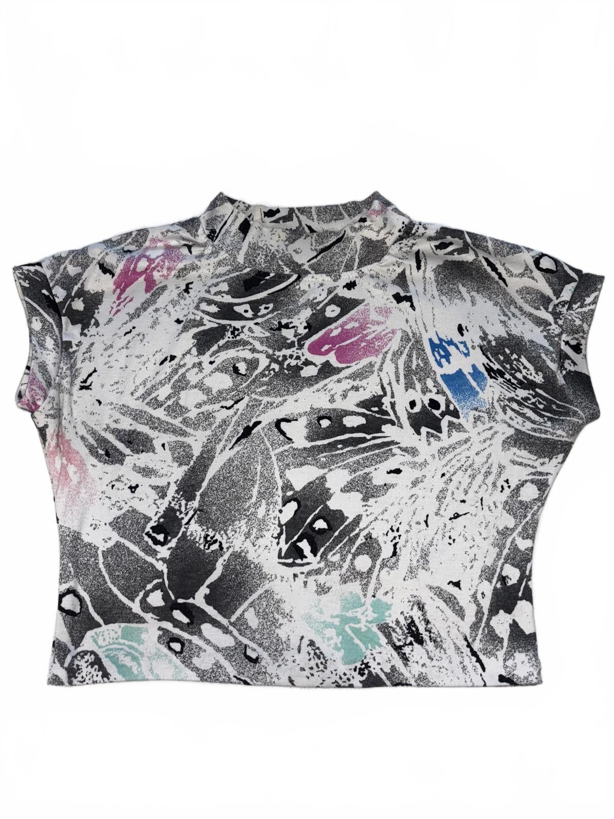 Soffe Soffe Vintage Butterfly Print Cropped Top Size M / US 6-8 / IT 42-44 - 2 Thumbnail