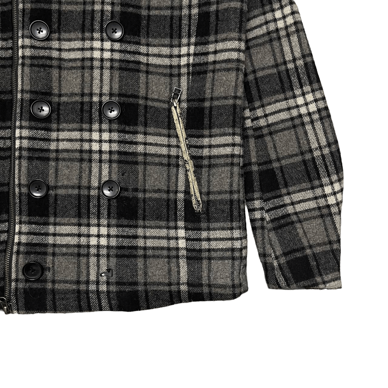 semanticdesign Semantic Design Plaid Wool Hooded Coat Size US M / EU 48-50 / 2 - 5 Thumbnail